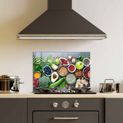 Quadro Decorativo em Vidro Temperado Multicolor 50x70cm - Arte Moderna para Decoração de Interiores