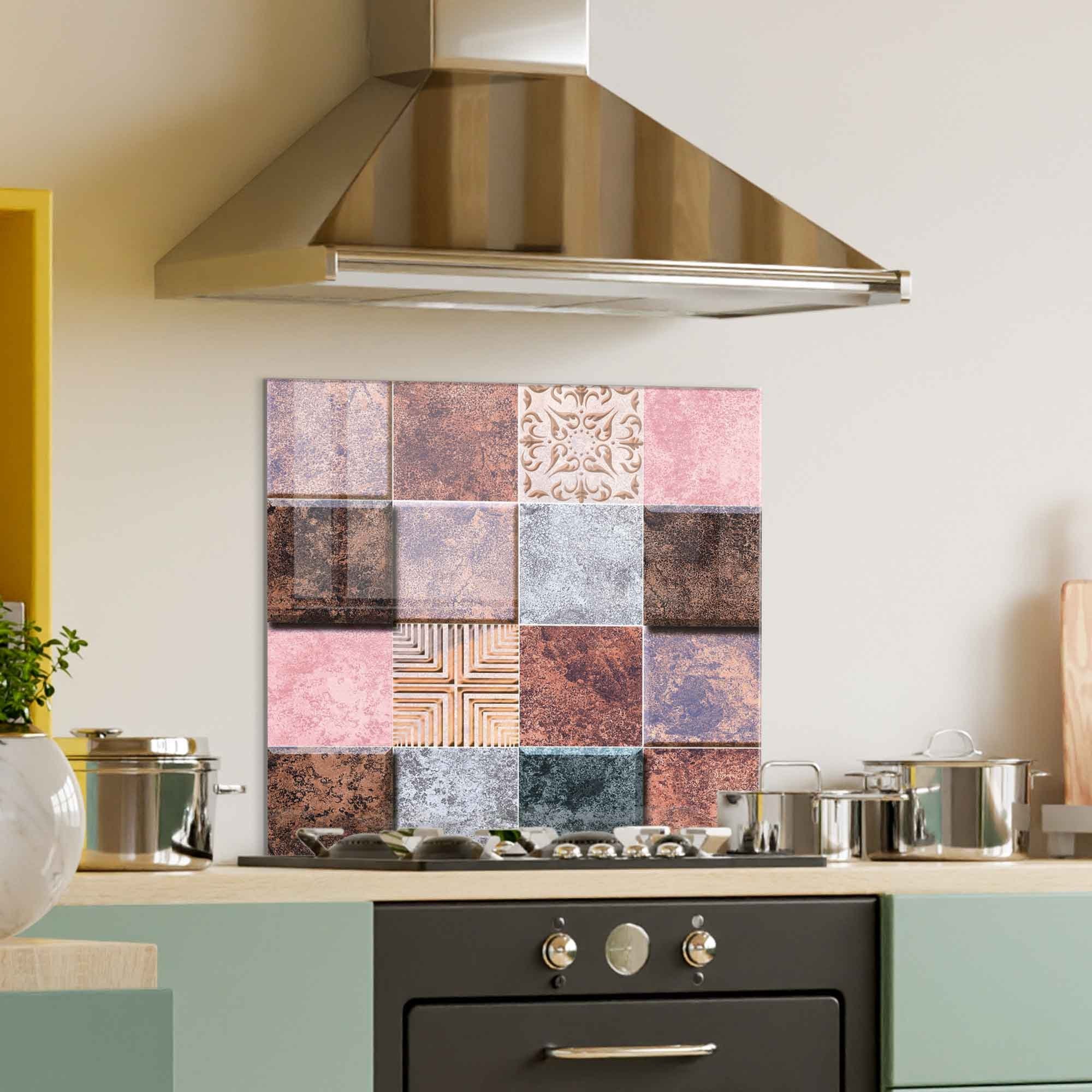 Quadro Decorativo em Vidro Temperado 60x60 cm Multicolor 2068-K – 4 mm, 4 kg