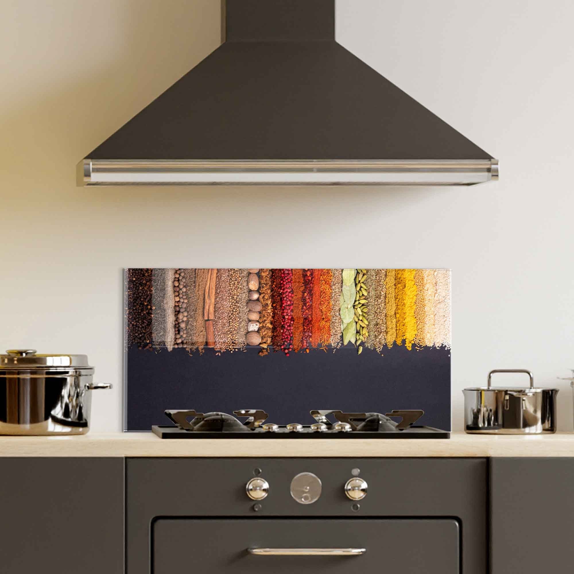 Arte Decorativa em Vidro Temperado "2077" - Pintura Multicolor 70x100cm para Decoração Moderna