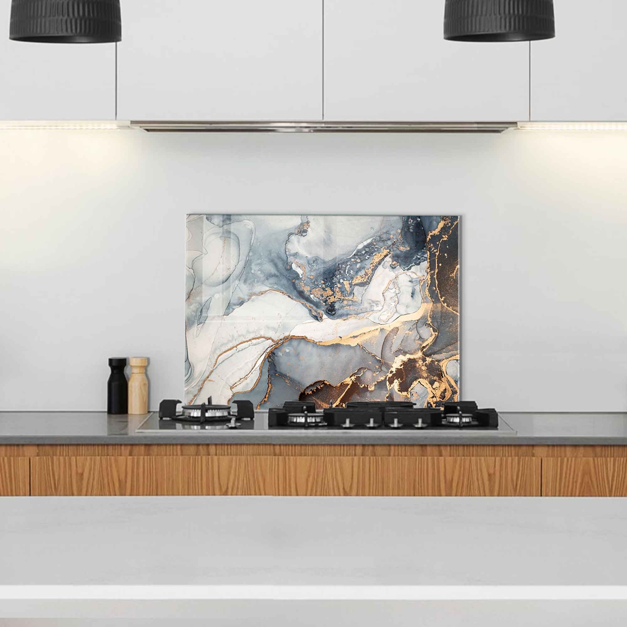 Quadro Decorativo em Vidro Temperado Multicolor 50x70cm - Arte Moderna para Decoração de Interiores