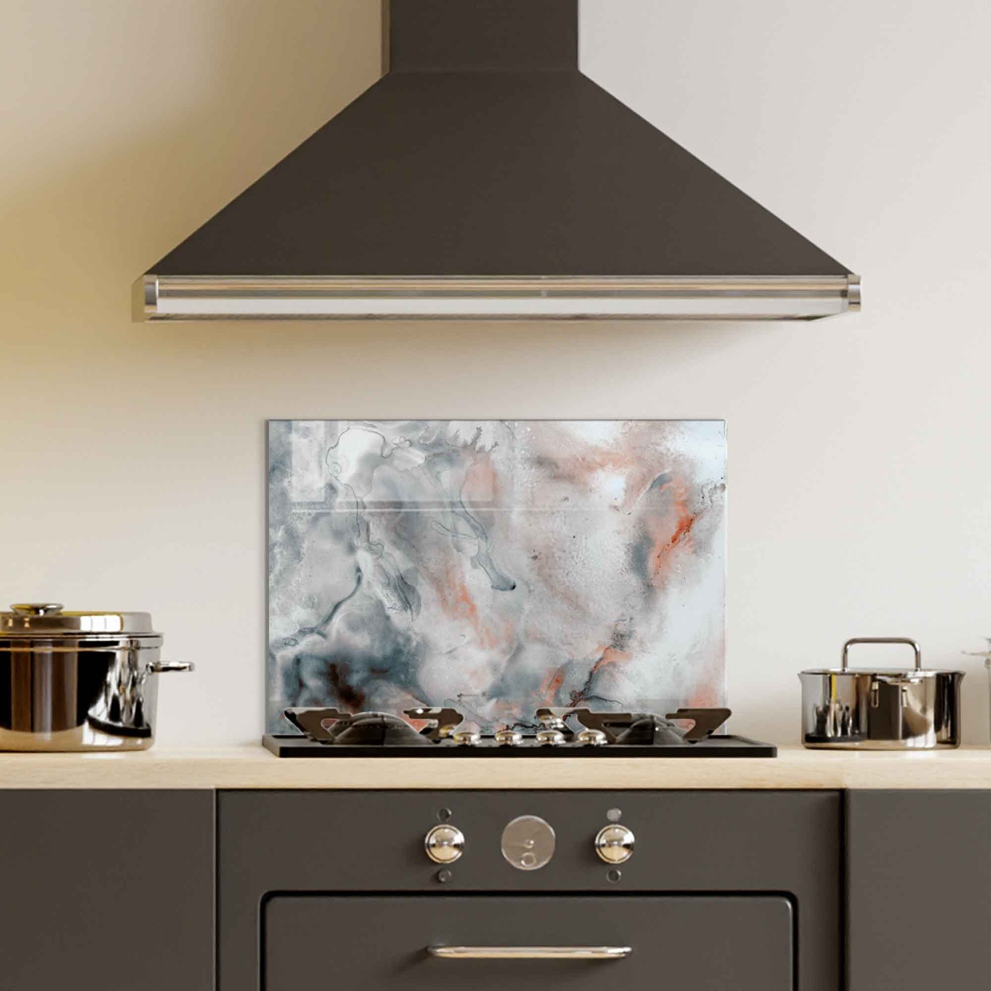 Quadro Decorativo em Vidro Temperado Multicolor 50x70cm - Arte Moderna para Decoração de Interiores