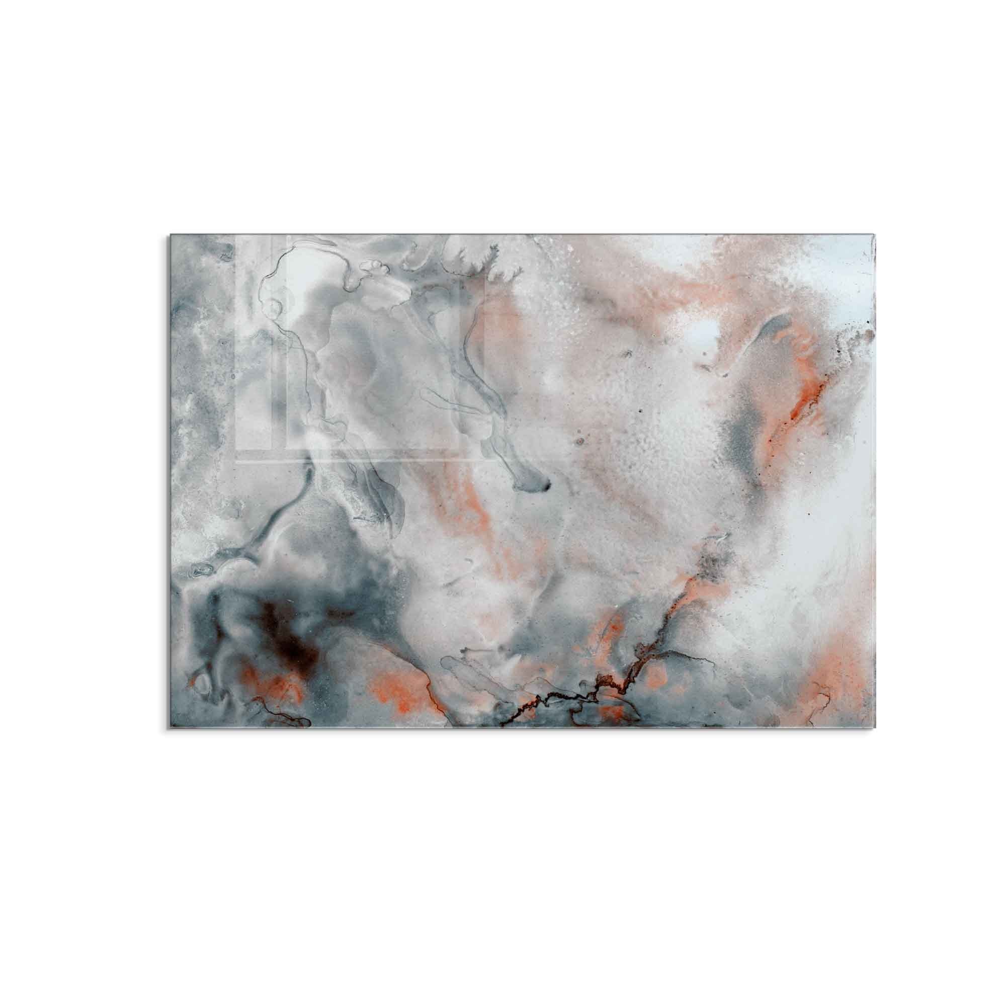 Quadro Decorativo em Vidro Temperado Multicolor 50x70cm - Arte Moderna para Decoração de Interiores