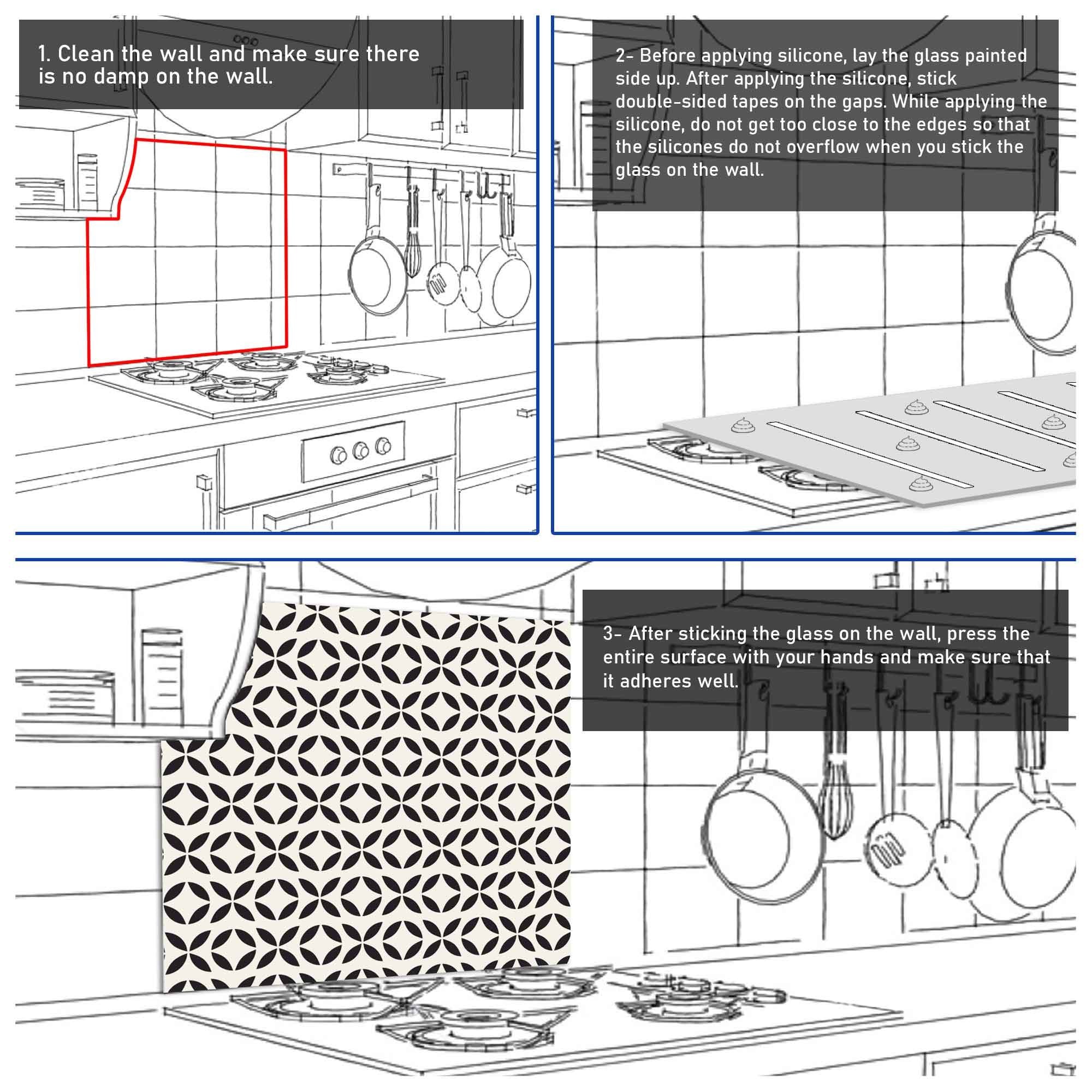 Arte em Vidro Temperado Multicolor 60x60cm - Pintura Decorativa Resistente e Elegante