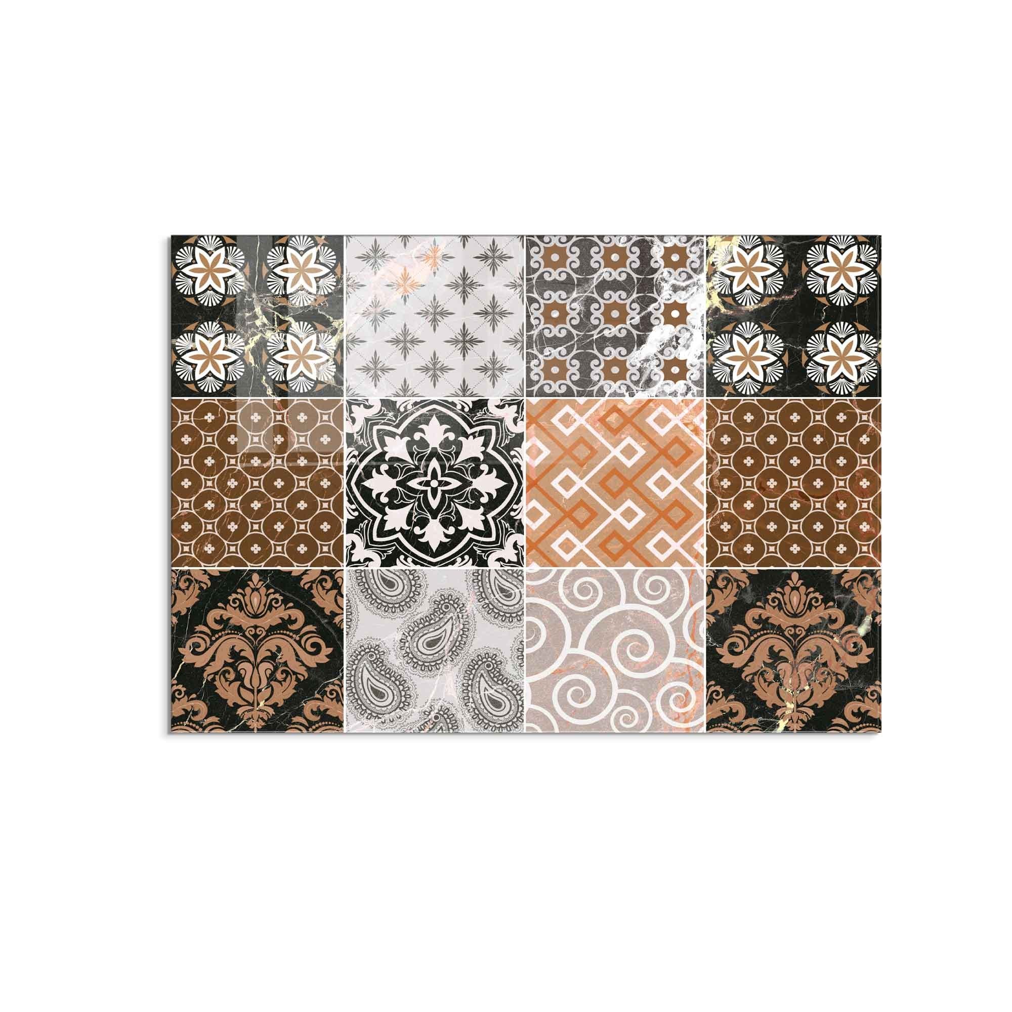 Quadro Decorativo em Vidro Temperado Multicolor 50x70cm - Arte Moderna para Decoração de Interiores