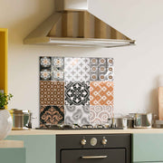 Arte em Vidro Temperado Multicolor 60x60cm - Pintura Decorativa Resistente e Elegante