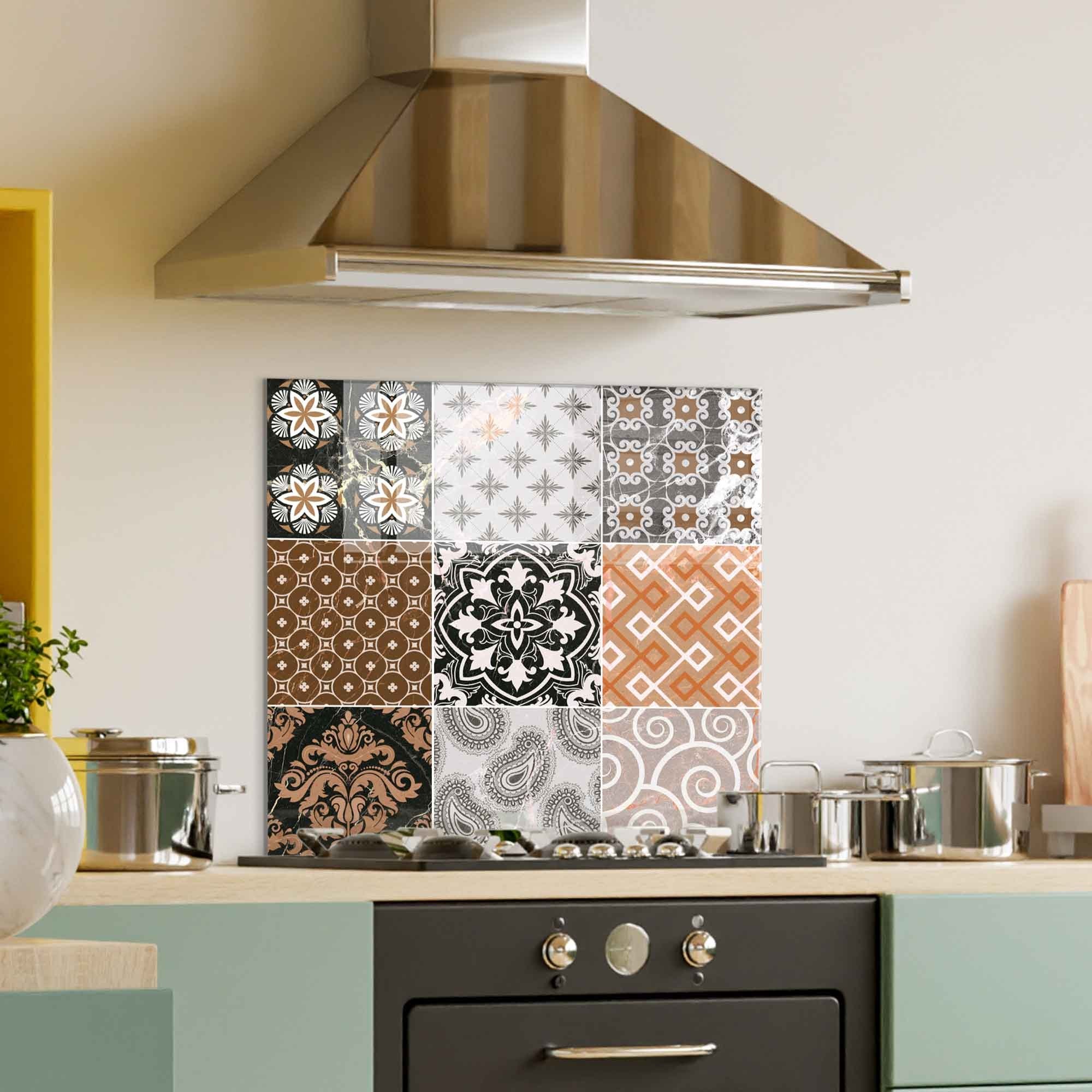 Arte em Vidro Temperado Multicolor 60x60cm - Pintura Decorativa Resistente e Elegante