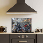 Quadro Decorativo em Vidro Temperado Multicolor 50x70cm - Arte Moderna para Decoração de Interiores