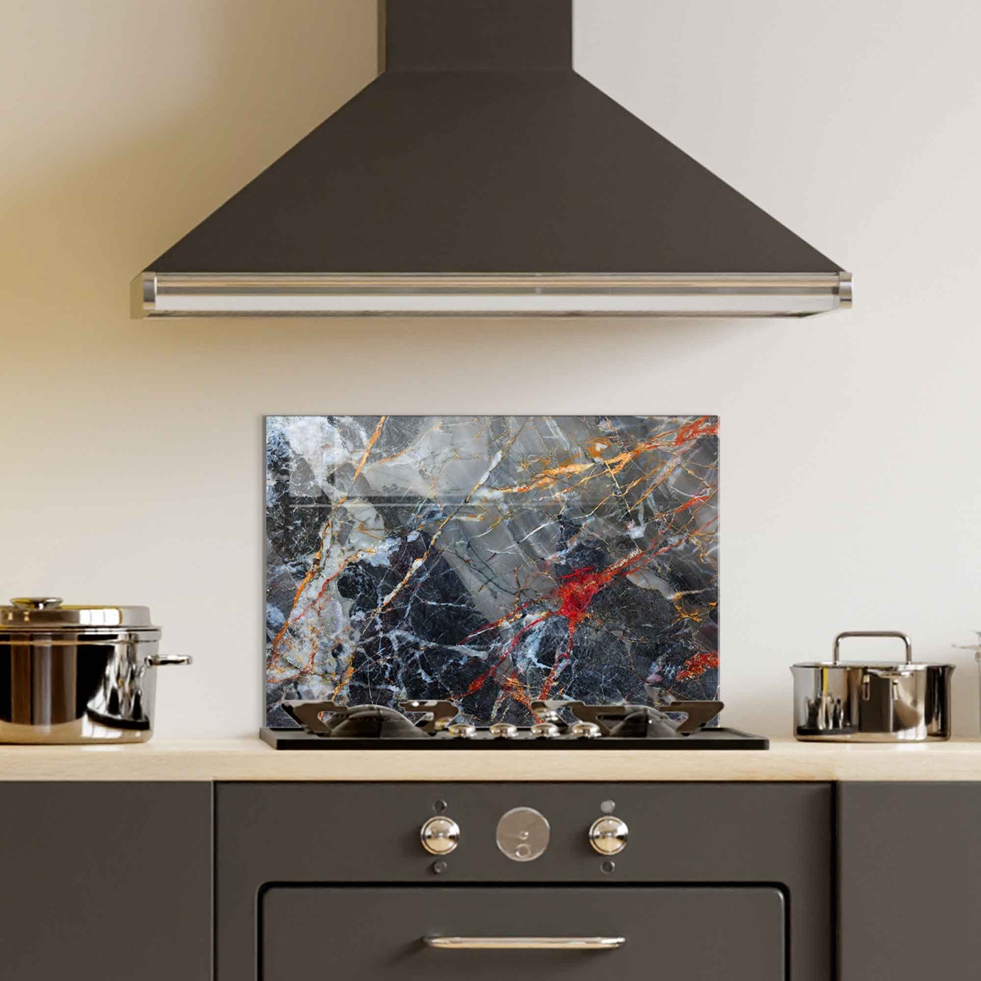 Quadro Decorativo em Vidro Temperado Multicolor 50x70cm - Arte Moderna para Decoração de Interiores