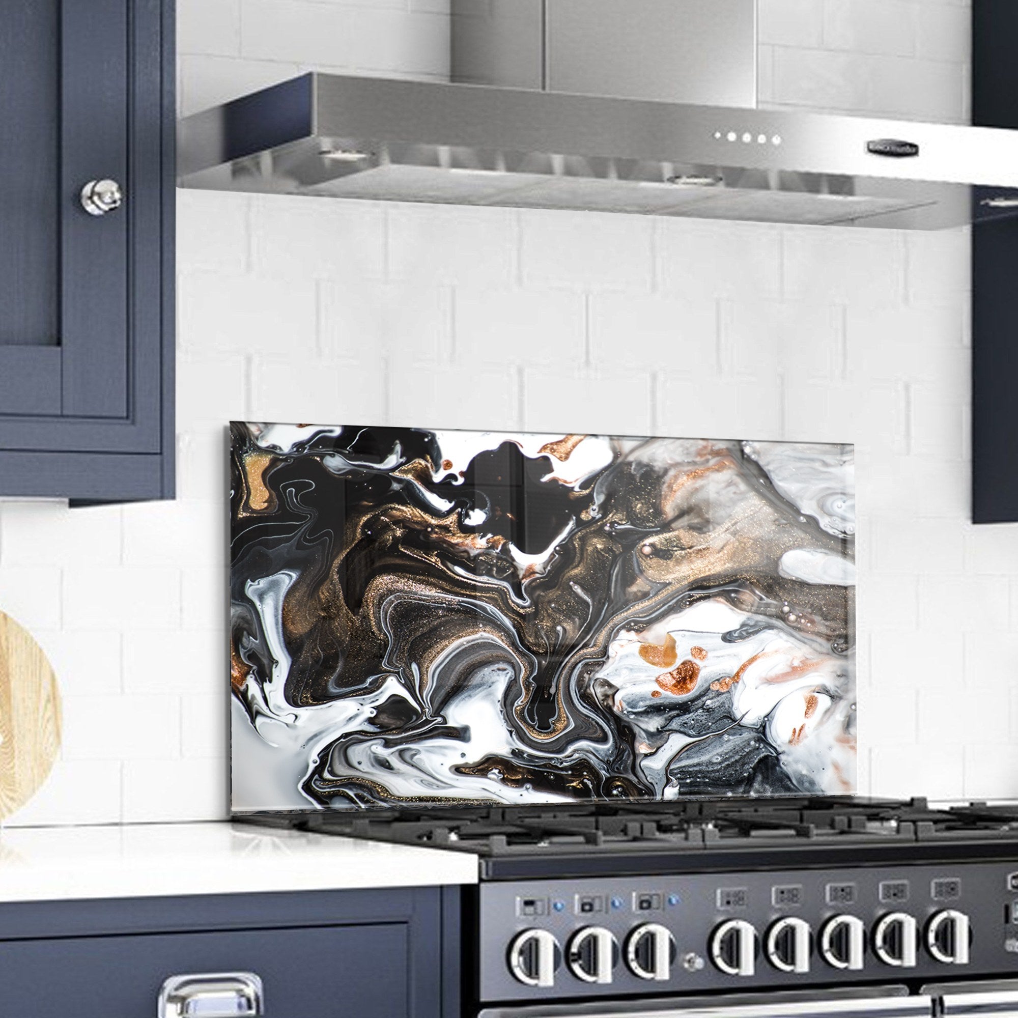 Quadro Decorativo em Vidro Temperado Multicolor 70x100cm - Arte Moderna para Decoração de Interiores