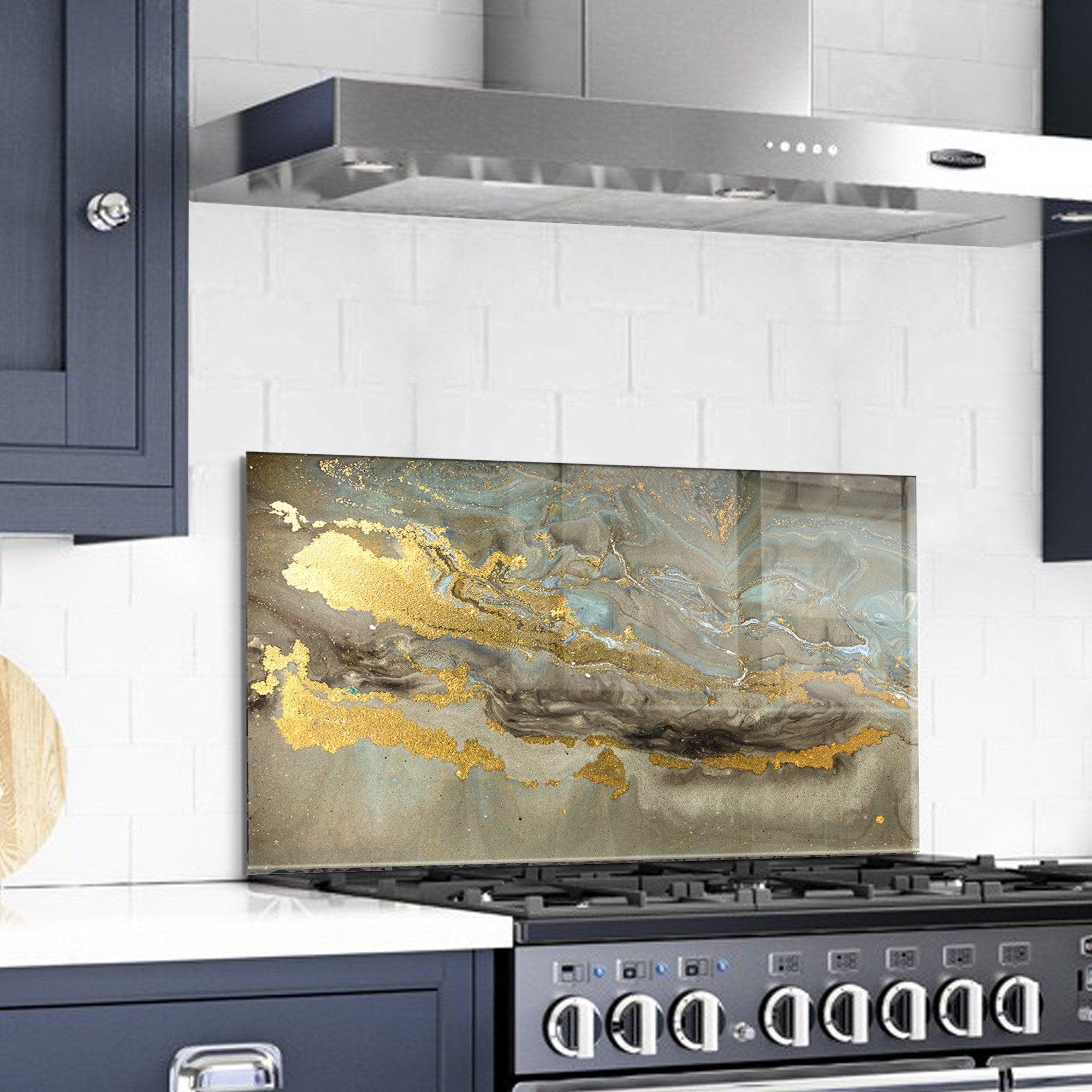 Arte em Vidro Temperado Multicolor 70x100cm - Pintura Decorativa Resistente e Elegante