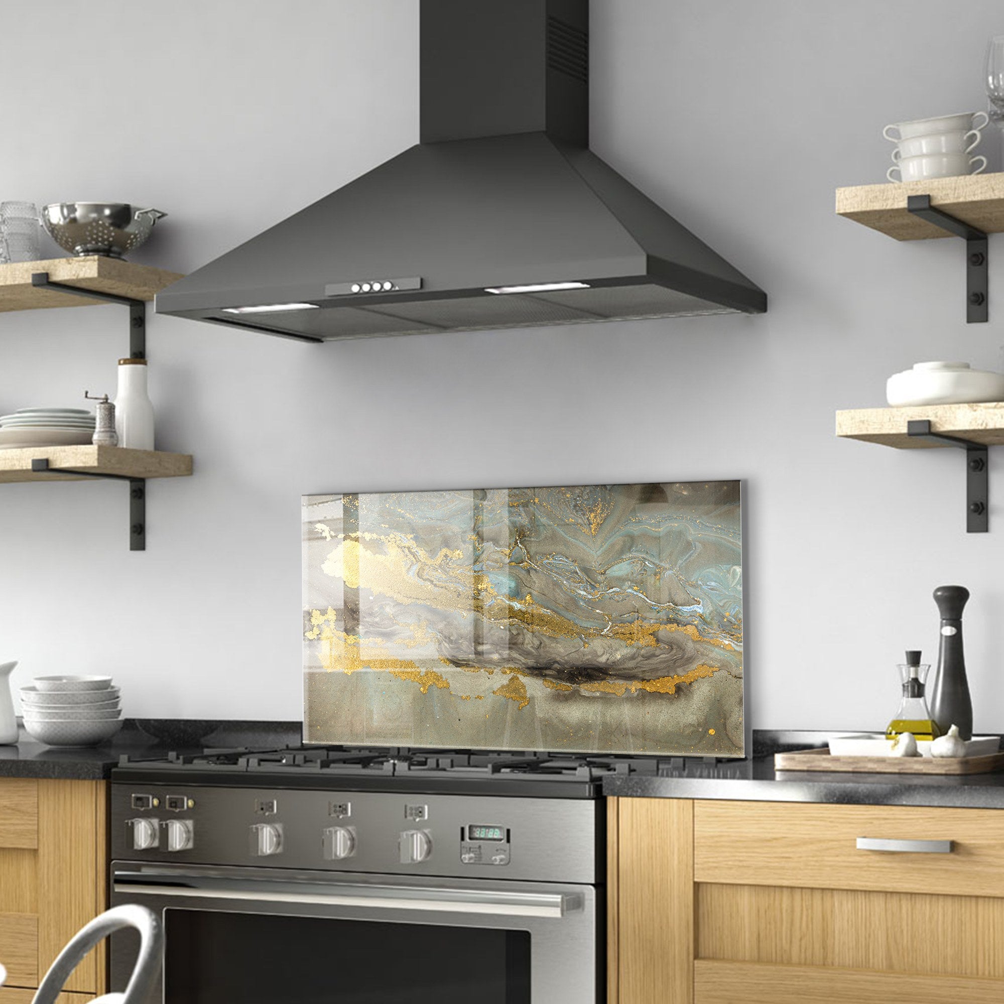 Arte em Vidro Temperado Multicolor 70x100cm - Pintura Decorativa Resistente e Elegante