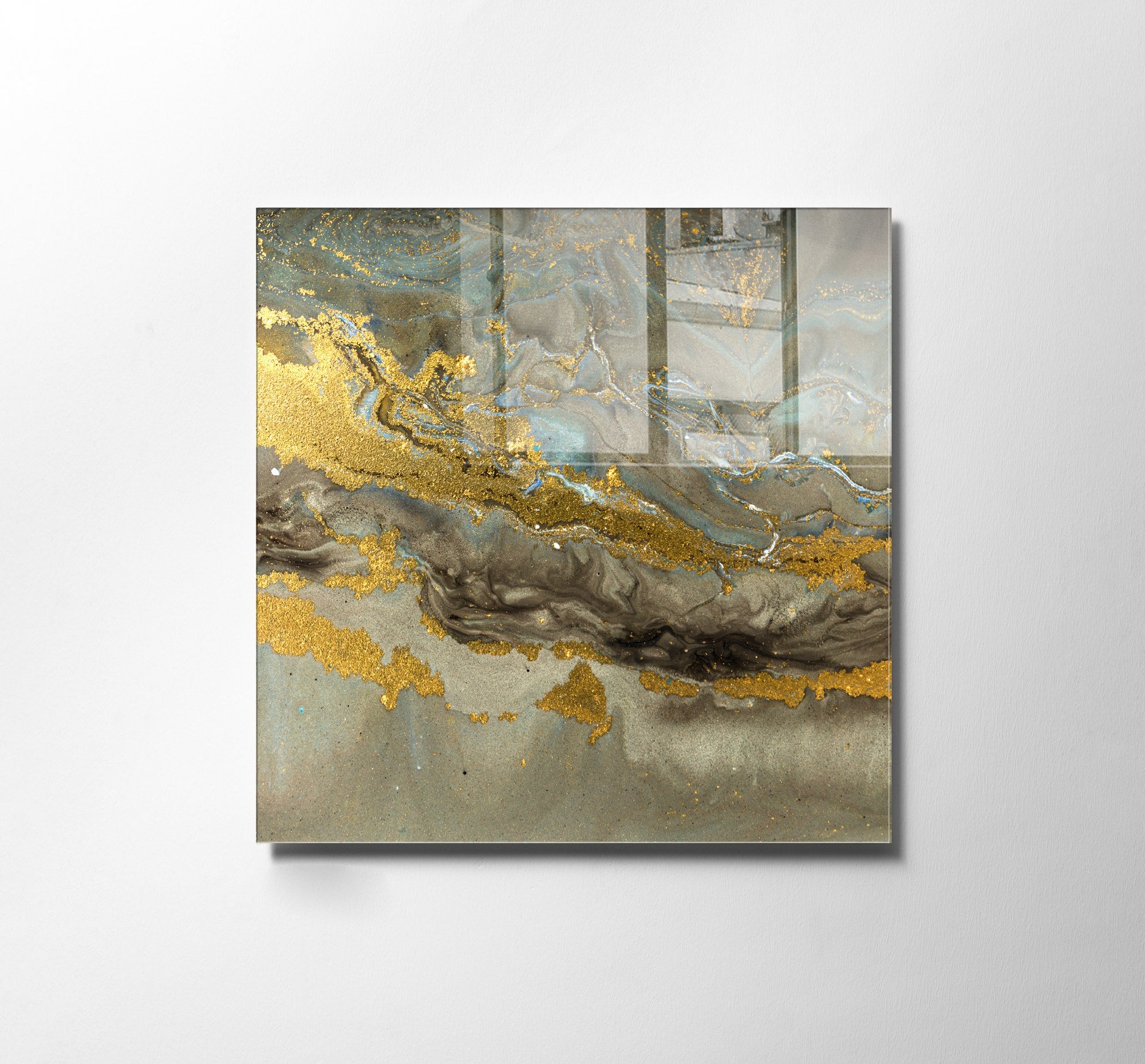 Arte em Vidro Temperado Multicolor 60x60cm - Pintura Decorativa Resistente e Elegante