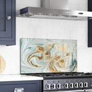 Quadro Decorativo em Vidro Temperado Multicolor 50x70cm - Arte Moderna para Decoração de Interiores