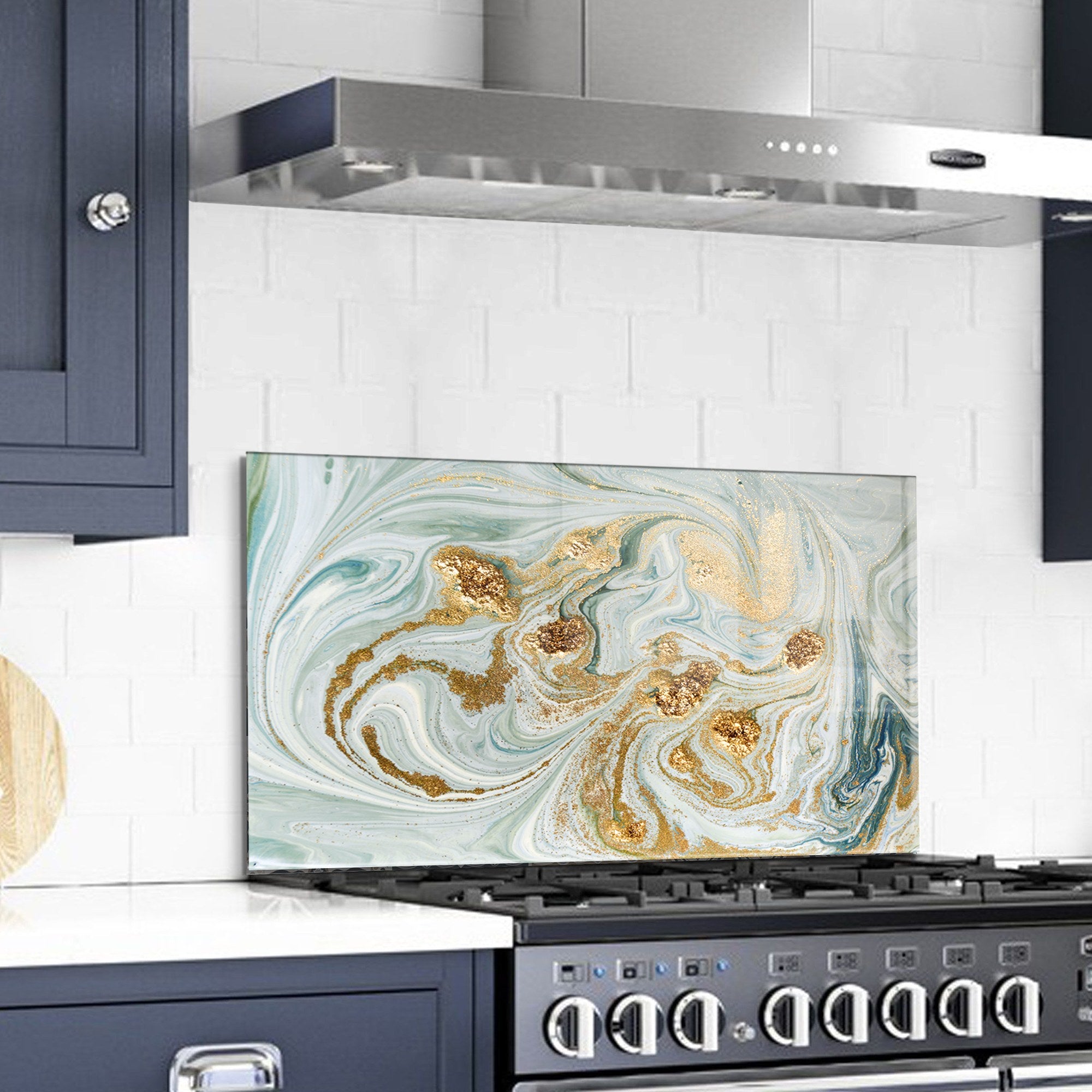 Quadro Decorativo em Vidro Temperado Multicolor 50x70cm - Arte Moderna para Decoração de Interiores