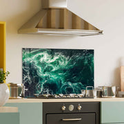 Quadro Decorativo em Vidro Temperado Multicolor 70x100cm - Arte Moderna para Decoração de Interiores