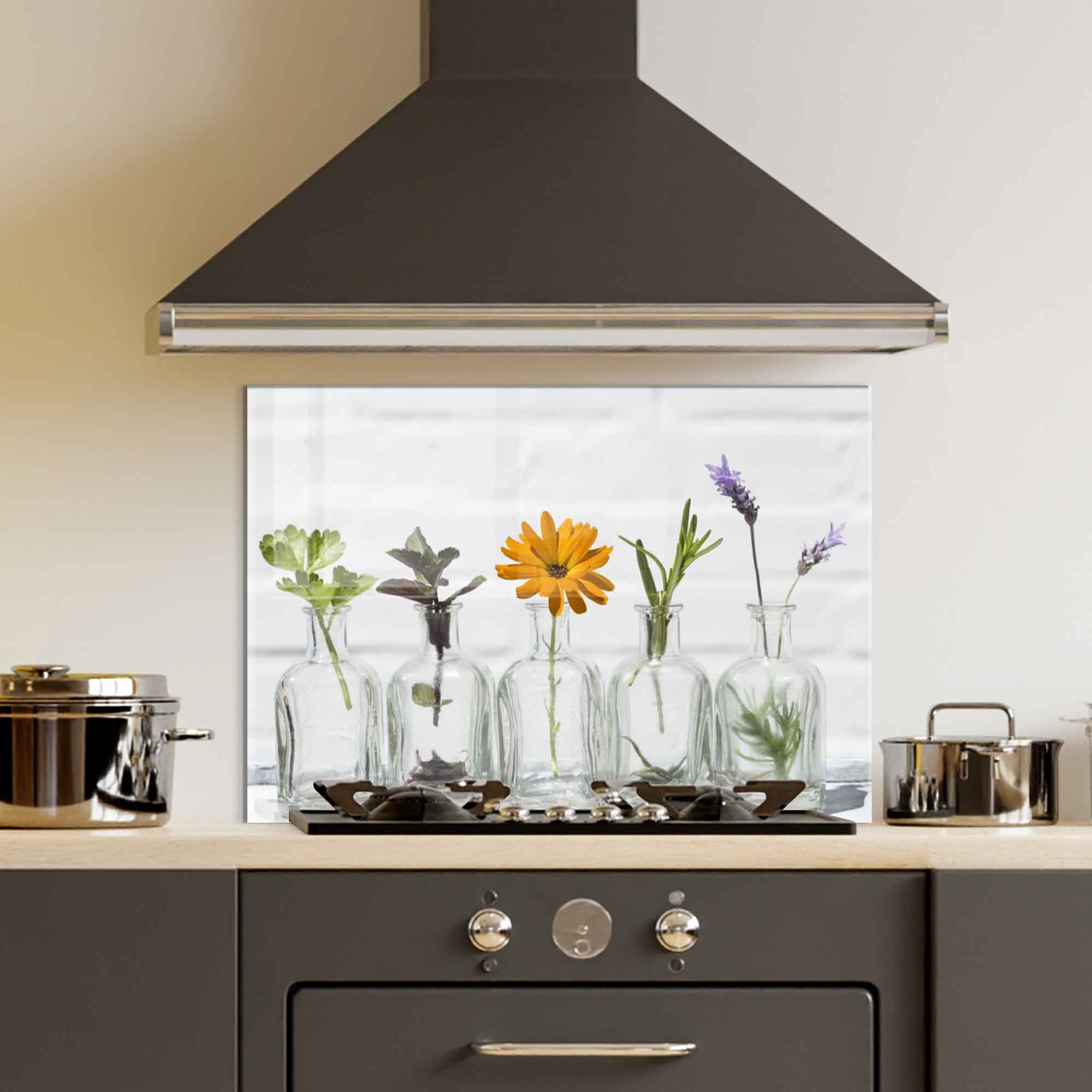 Quadro Decorativo em Vidro Temperado Multicolor 50x70cm - Arte Moderna para Decoração de Interiores