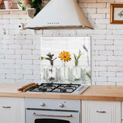 Arte Decorativa em Vidro Temperado Multicolor 60x60cm - Pintura Moderna de Alta Qualidade