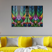 Quadro Decorativo em Vidro Temperado Multicolor 70x100cm - Arte Moderna para Transformar o Seu Espaço