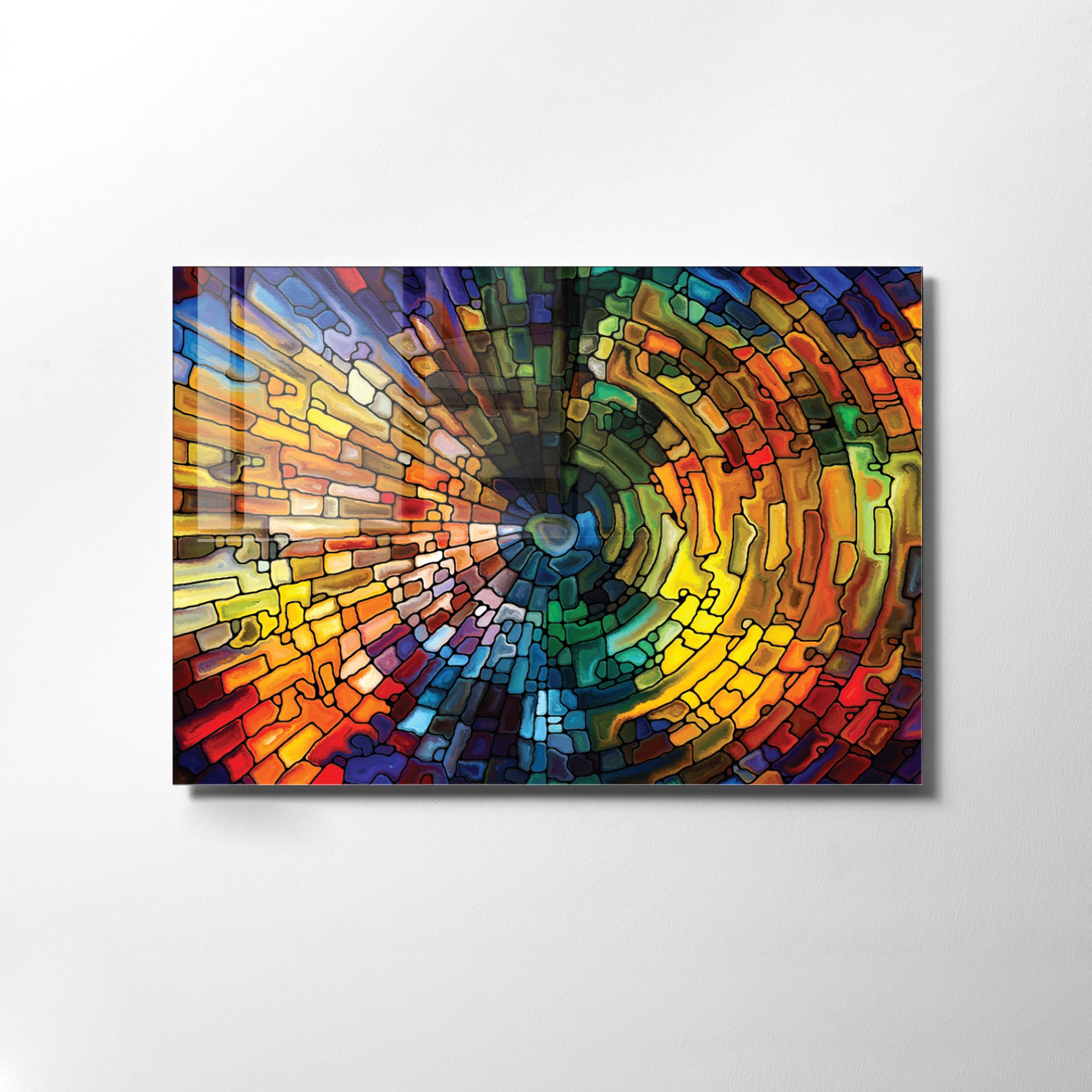 Quadro Decorativo em Vidro Temperado Multicolor 70x100cm - Arte Moderna para Transformar o Seu Espaço