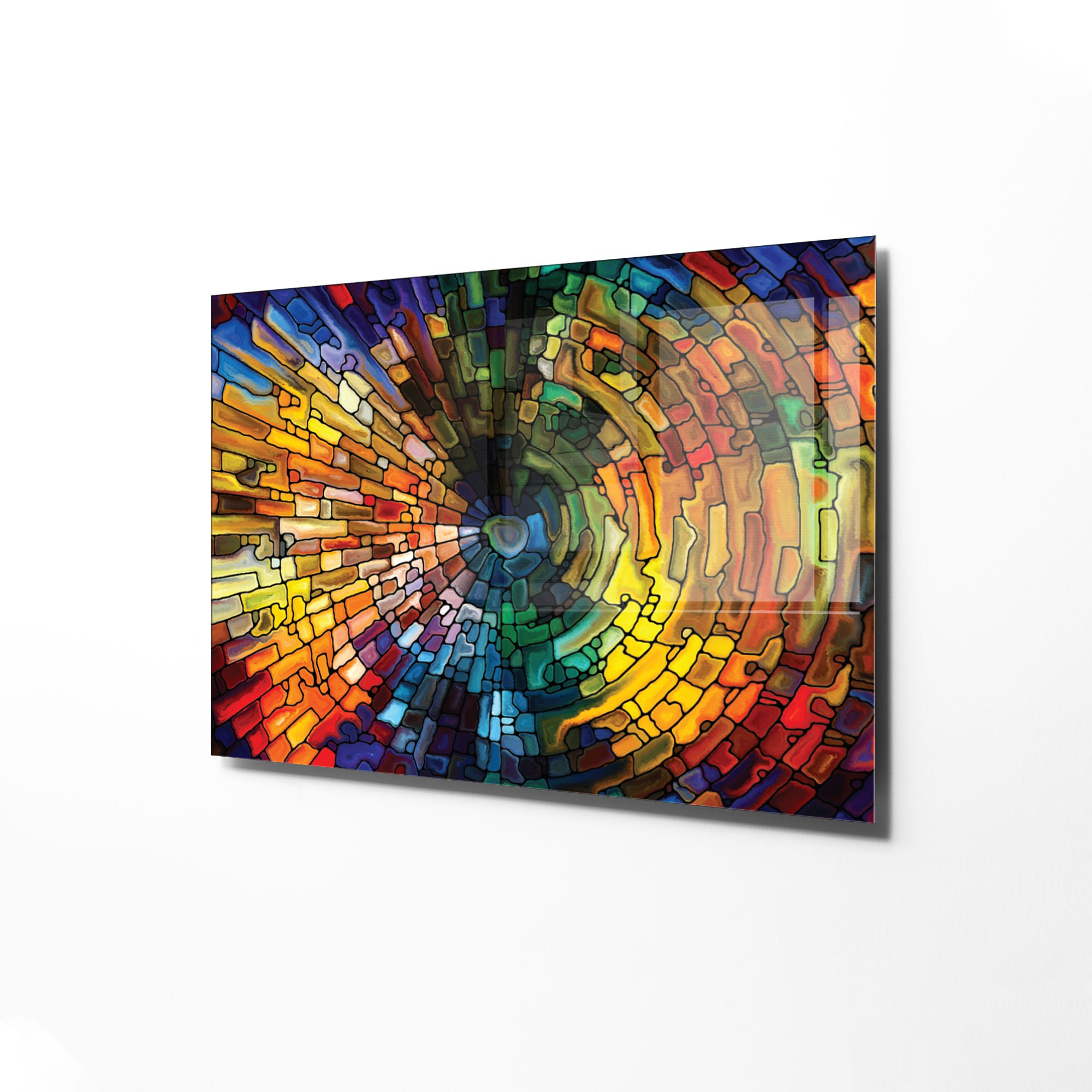 Quadro Decorativo em Vidro Temperado Multicolor 50x70cm - Arte Moderna para Transformar o Seu Espaço