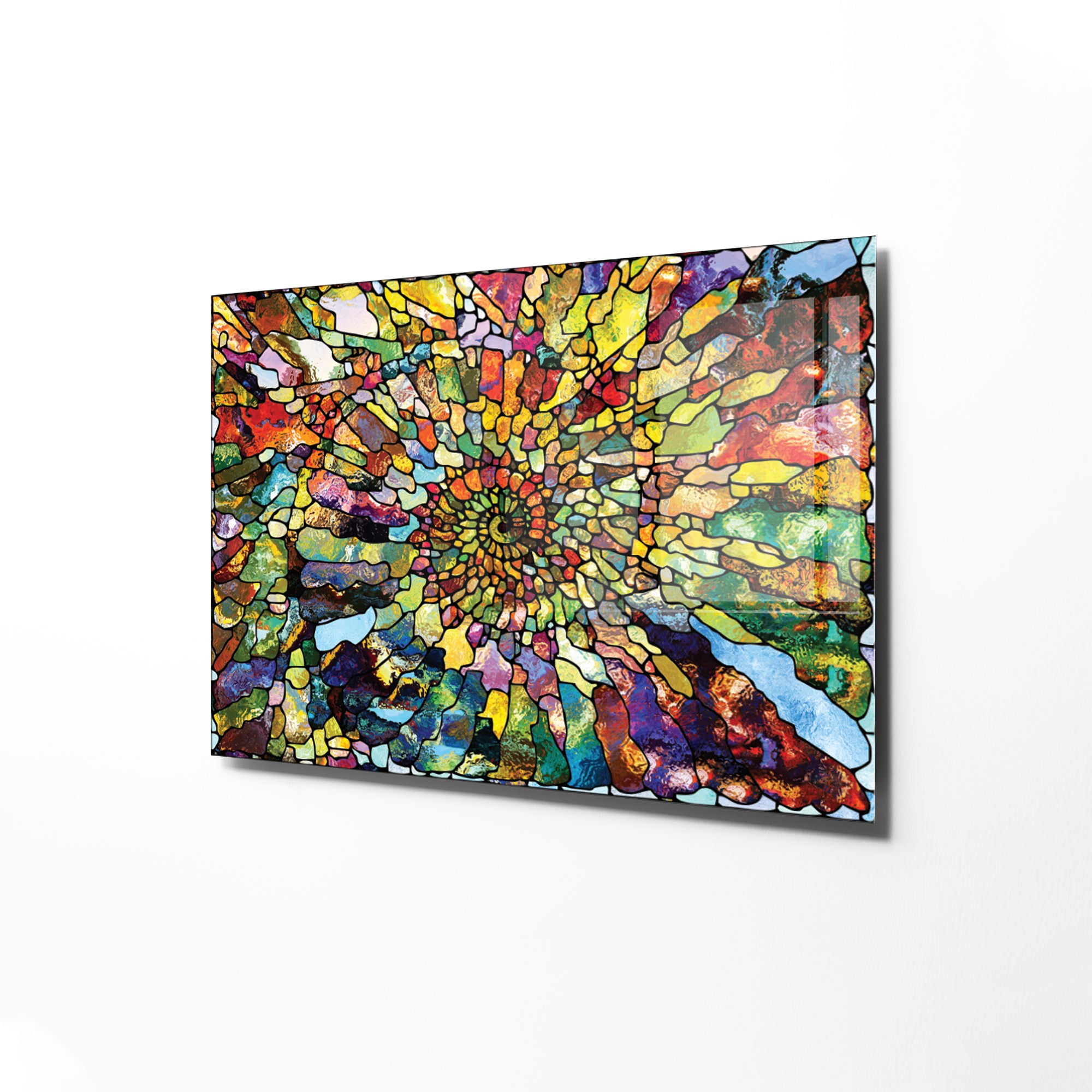 Quadro Decorativo em Vidro Temperado Multicolor 45x65cm - Arte Moderna para Transformar o Seu Espaço