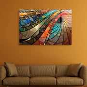 Quadro Decorativo em Vidro Temperado Multicolor 70x100cm - Arte Moderna para Transformar o Seu Espaço