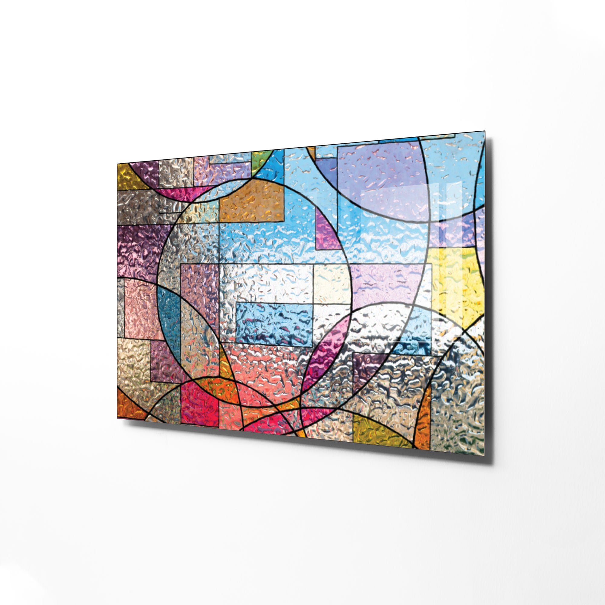 Quadro Decorativo em Vidro Temperado Multicolor 70x100cm - Arte Moderna para Transformar o Seu Espaço