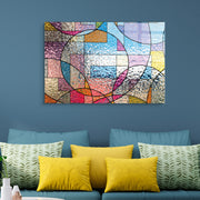 Quadro Decorativo em Vidro Temperado Multicolor 45x65cm - Arte Moderna para Transformar o Seu Espaço