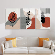 Conjunto de 3 Quadros Decorativos em Vidro Temperado Multicolor - 50x70cm - Arte Moderna para Decoração de Interiores