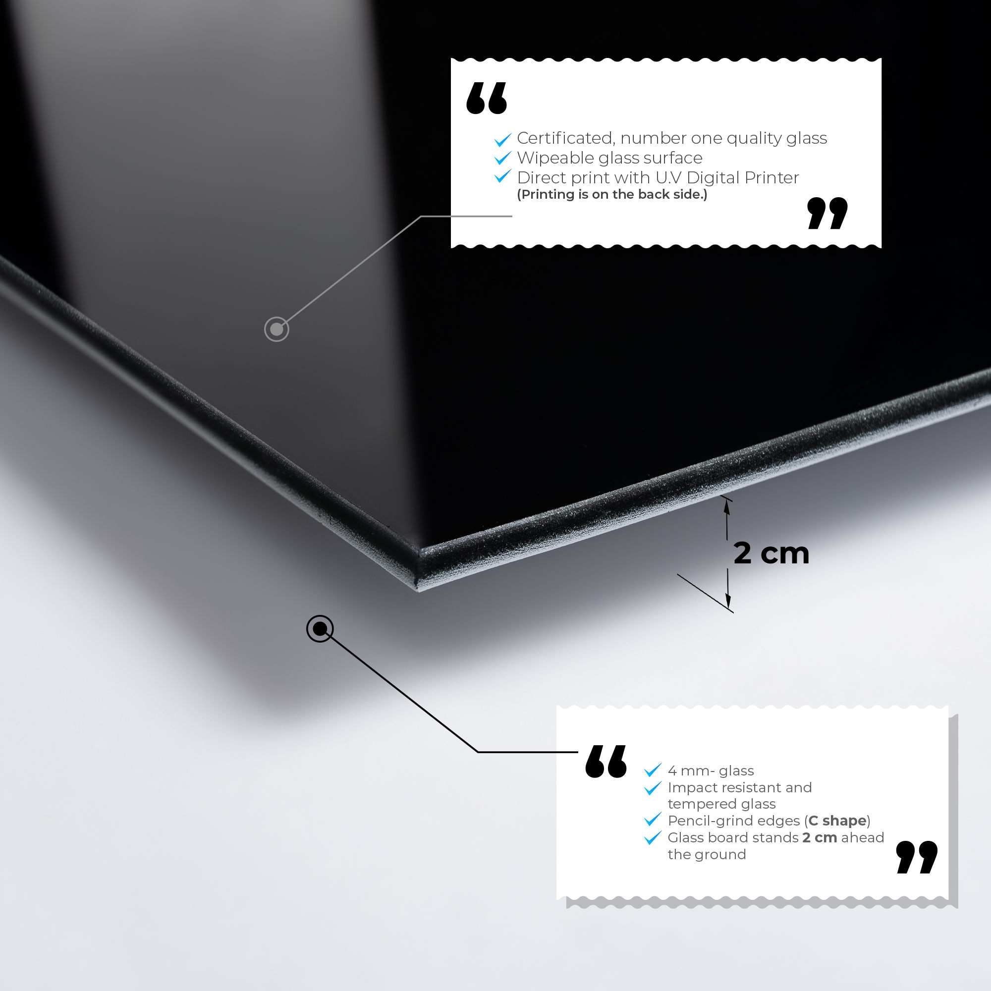 Conjunto de 2 Quadros Decorativos em Vidro Temperado Multicolor 30x45cm - Arte Moderna para Decoração de Interiores