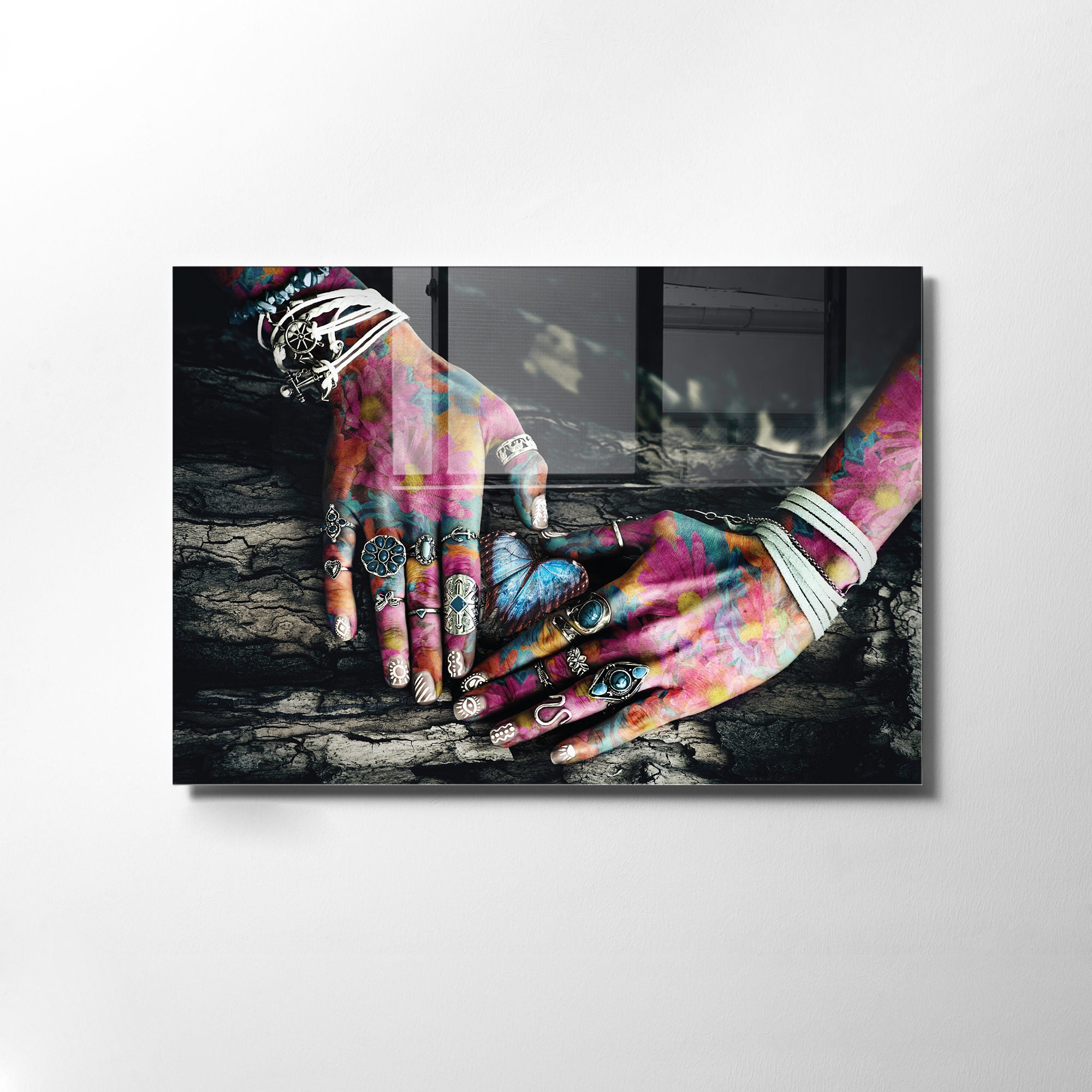 Quadro Decorativo em Vidro Temperado Multicolor 70x100cm - Arte Moderna para Transformar o Seu Espaço