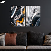 Conjunto de 2 Quadros Decorativos em Vidro Temperado Multicolor 70x100cm - Arte Moderna para Decoração de Interiores