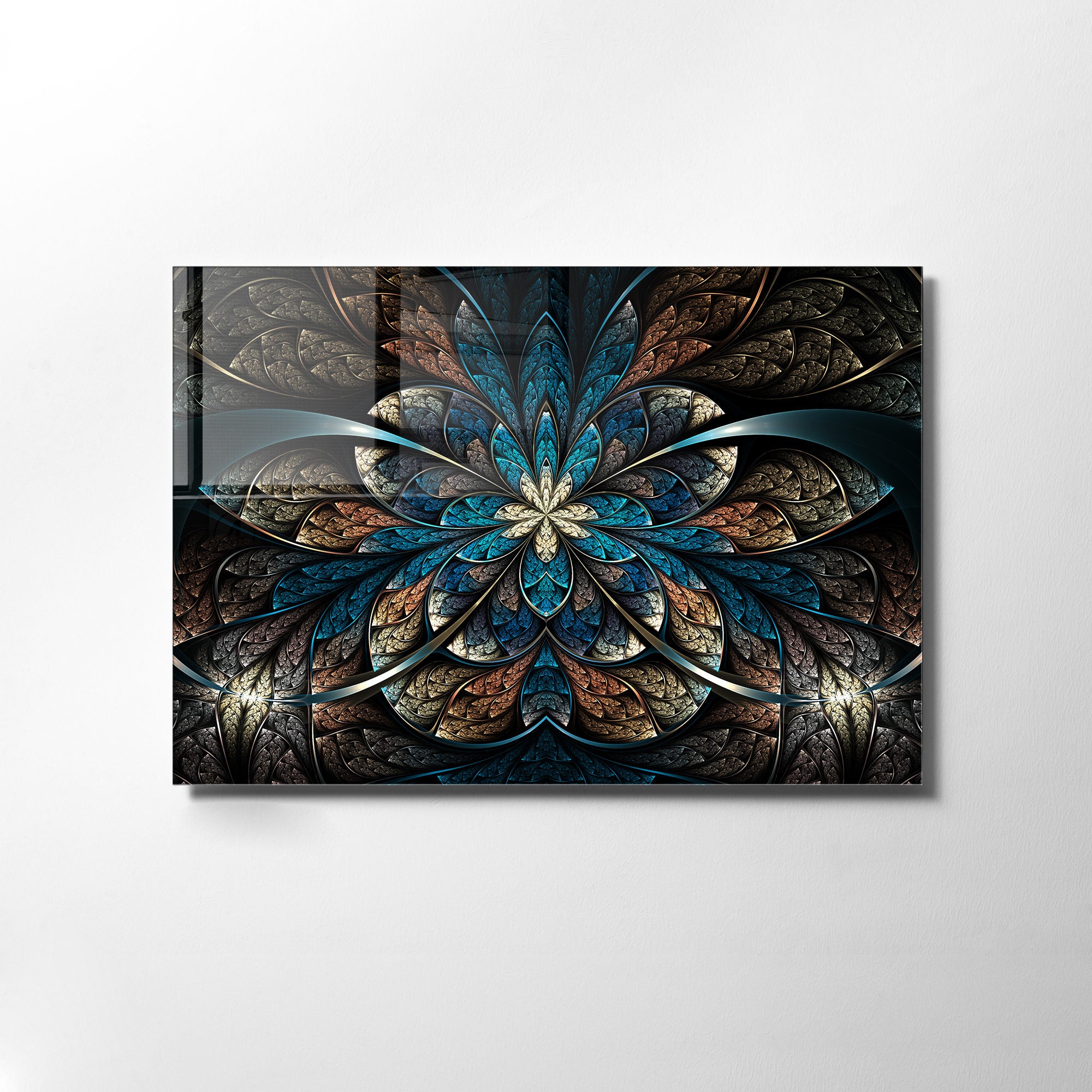 Quadro Decorativo em Vidro Temperado Multicolor 70x100cm - Arte Moderna para Transformar o Seu Espaço