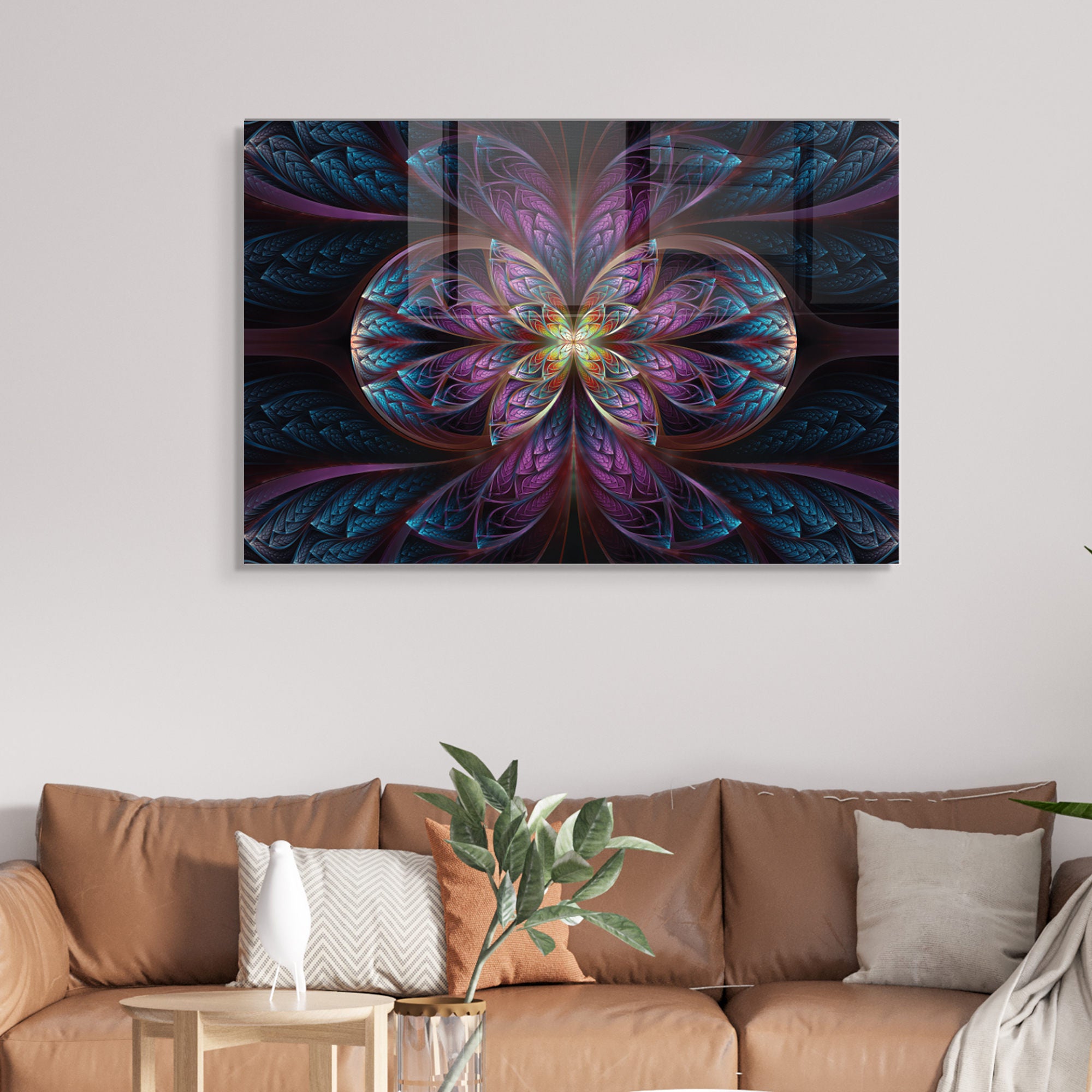 Quadro Decorativo em Vidro Temperado Multicolor 70x100cm - Arte Moderna para Transformar o Seu Espaço