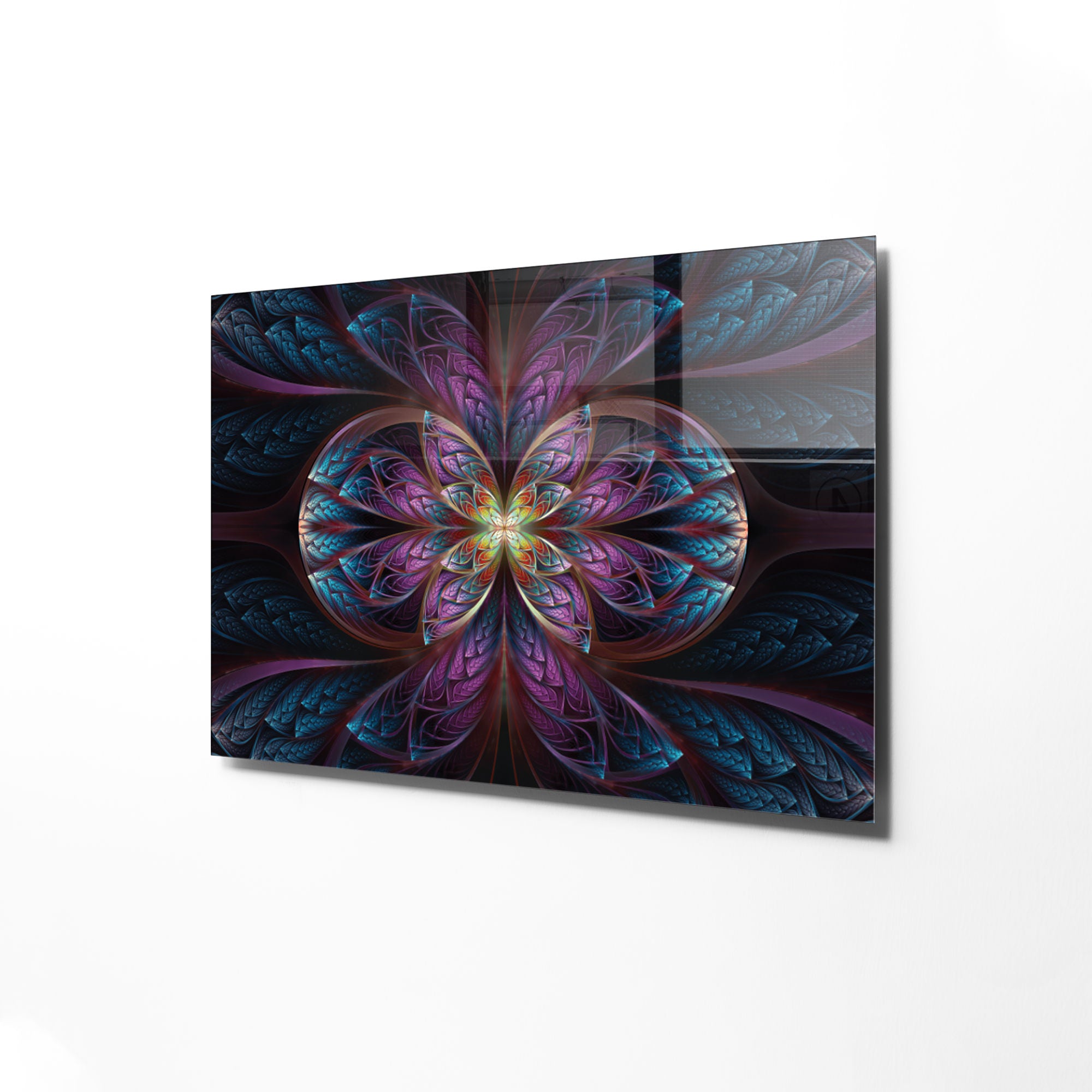 Quadro Decorativo em Vidro Temperado Multicolor 45x65cm - Arte Moderna para Transformar o Seu Espaço