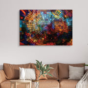 Quadro Decorativo em Vidro Temperado Multicolor 70x100cm - Arte Moderna para Transformar o Seu Espaço