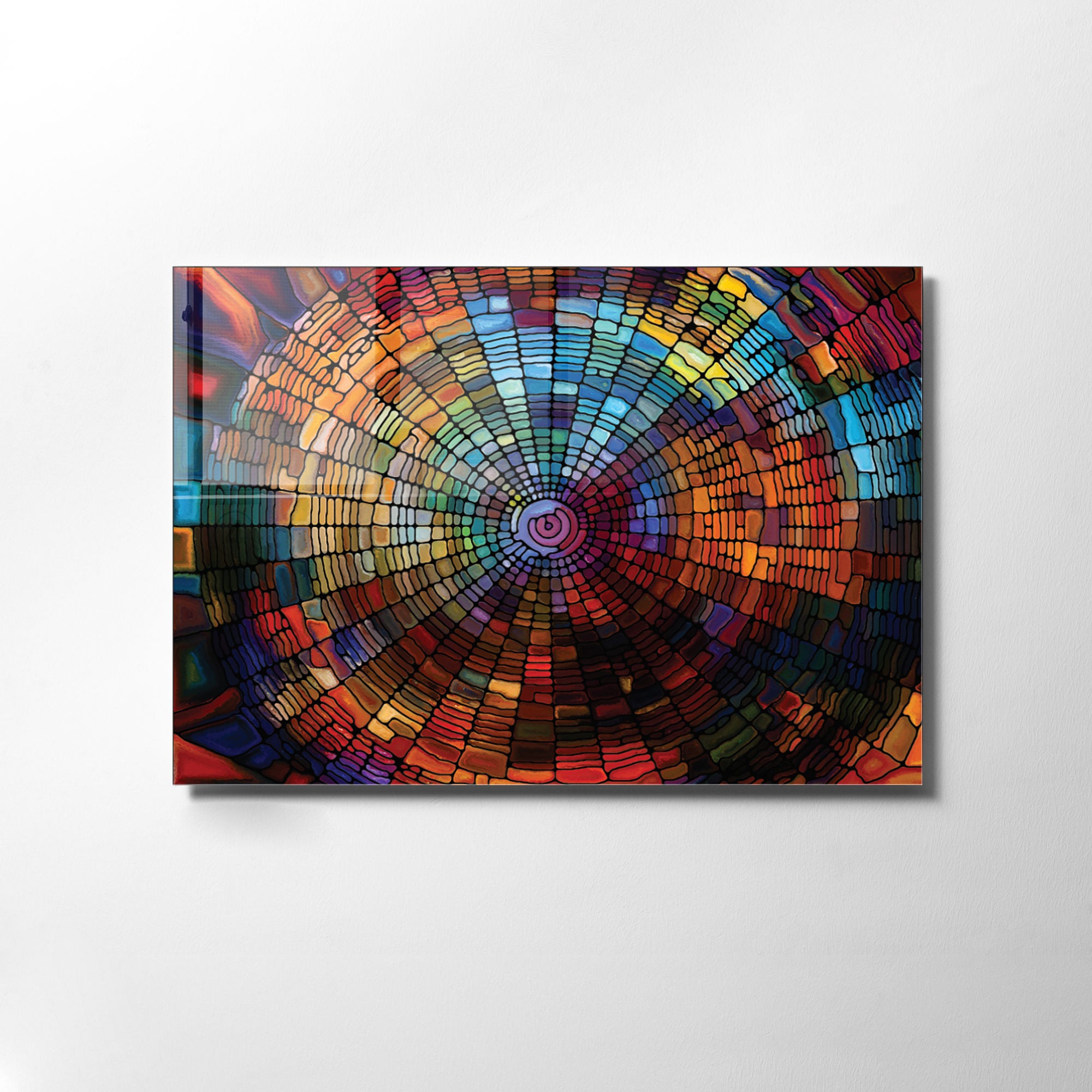 Quadro Decorativo em Vidro Temperado Multicolor 70x100cm - Arte Moderna para Transformar o Seu Espaço