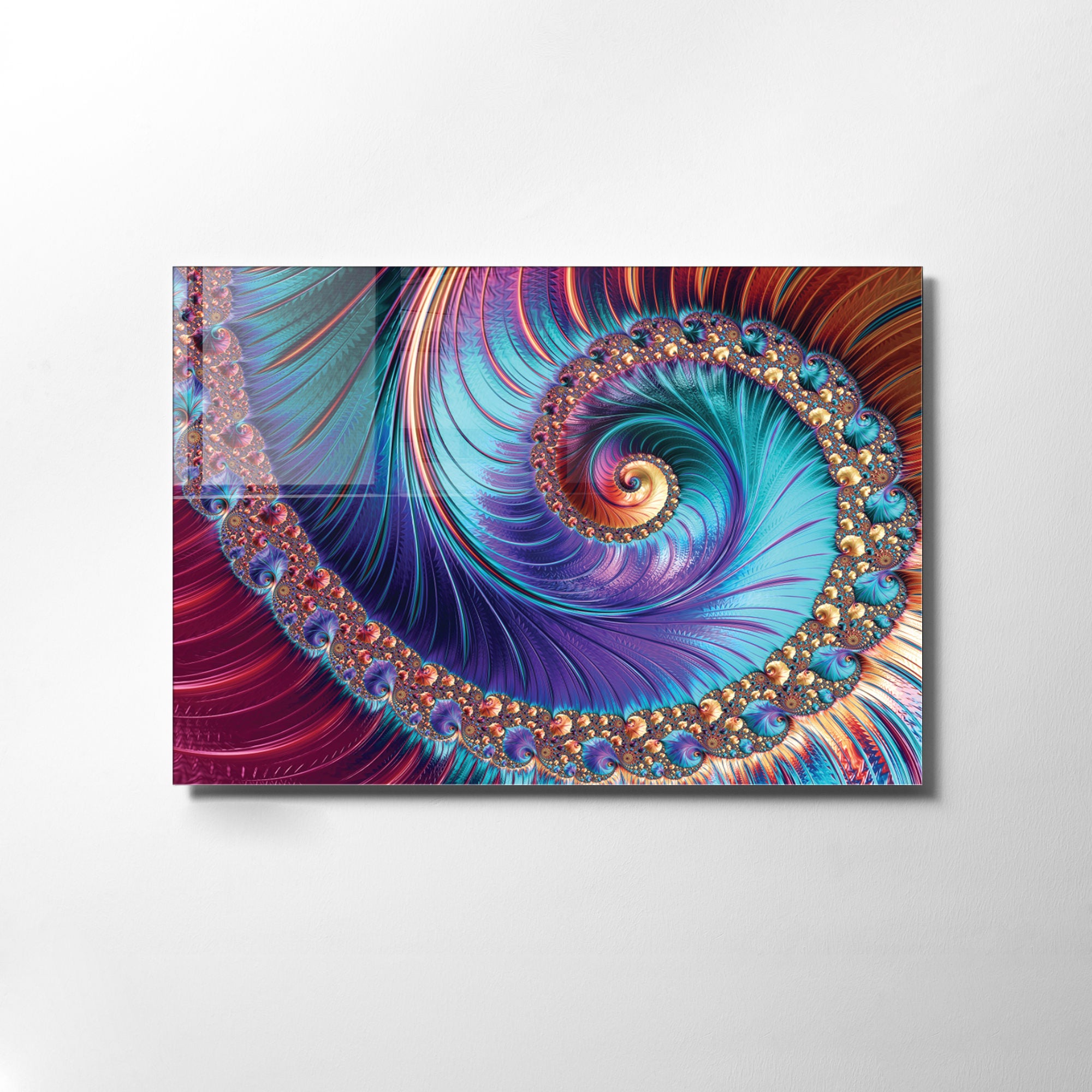 Quadro Decorativo em Vidro Temperado Multicolor 45x65cm - Arte Moderna para Transformar o Seu Espaço