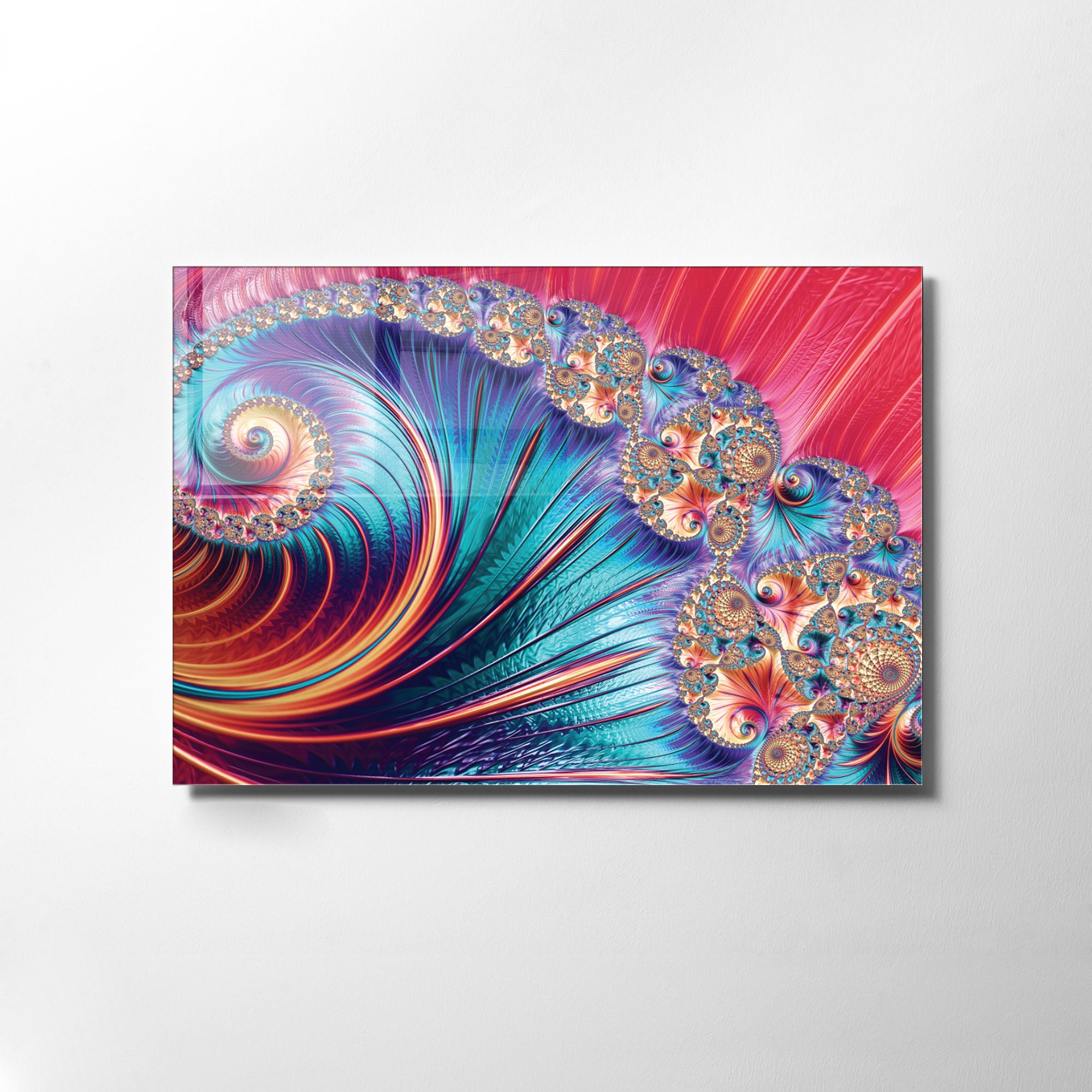 Quadro Decorativo em Vidro Temperado Multicolor 70x100cm - Arte Moderna para Transformar o Seu Espaço