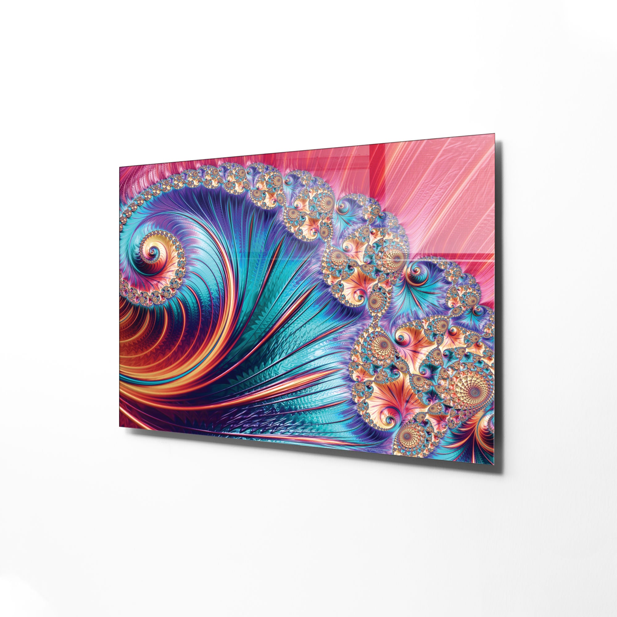 Quadro Decorativo em Vidro Temperado Multicolor 50x70cm - Arte Moderna para Transformar o Seu Espaço