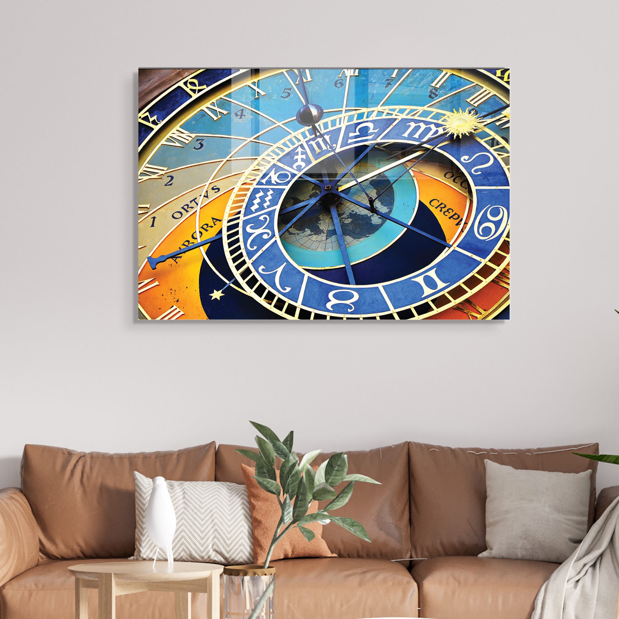 Quadro Decorativo em Vidro Temperado Multicolor 30x45cm - Arte Moderna para Decoração de Interiores