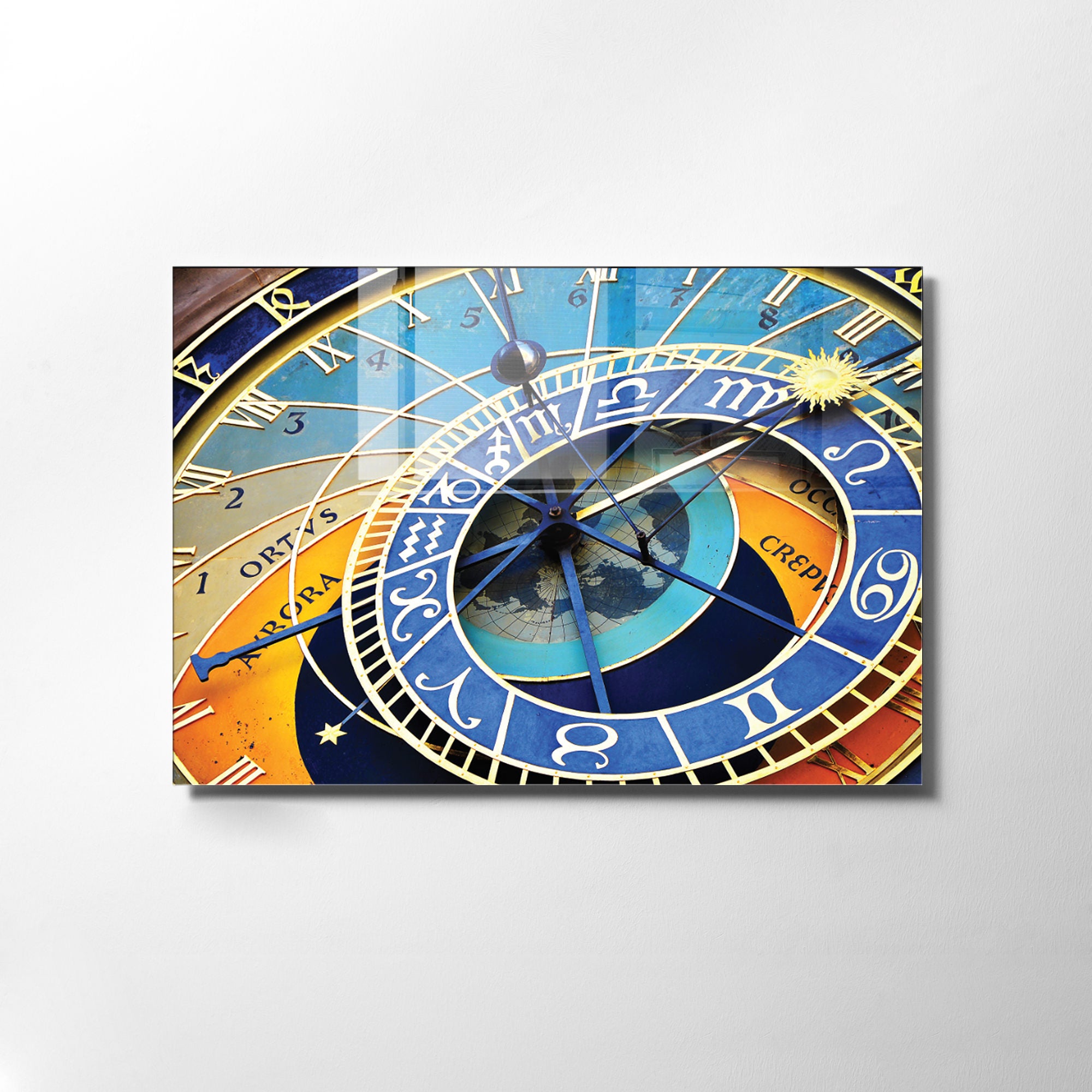 Quadro Decorativo em Vidro Temperado Multicolor 30x45cm - Arte Moderna para Decoração de Interiores