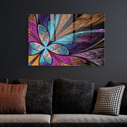 Quadro Decorativo em Vidro Temperado Multicolor 30x45cm - Arte Moderna para Decoração de Interiores