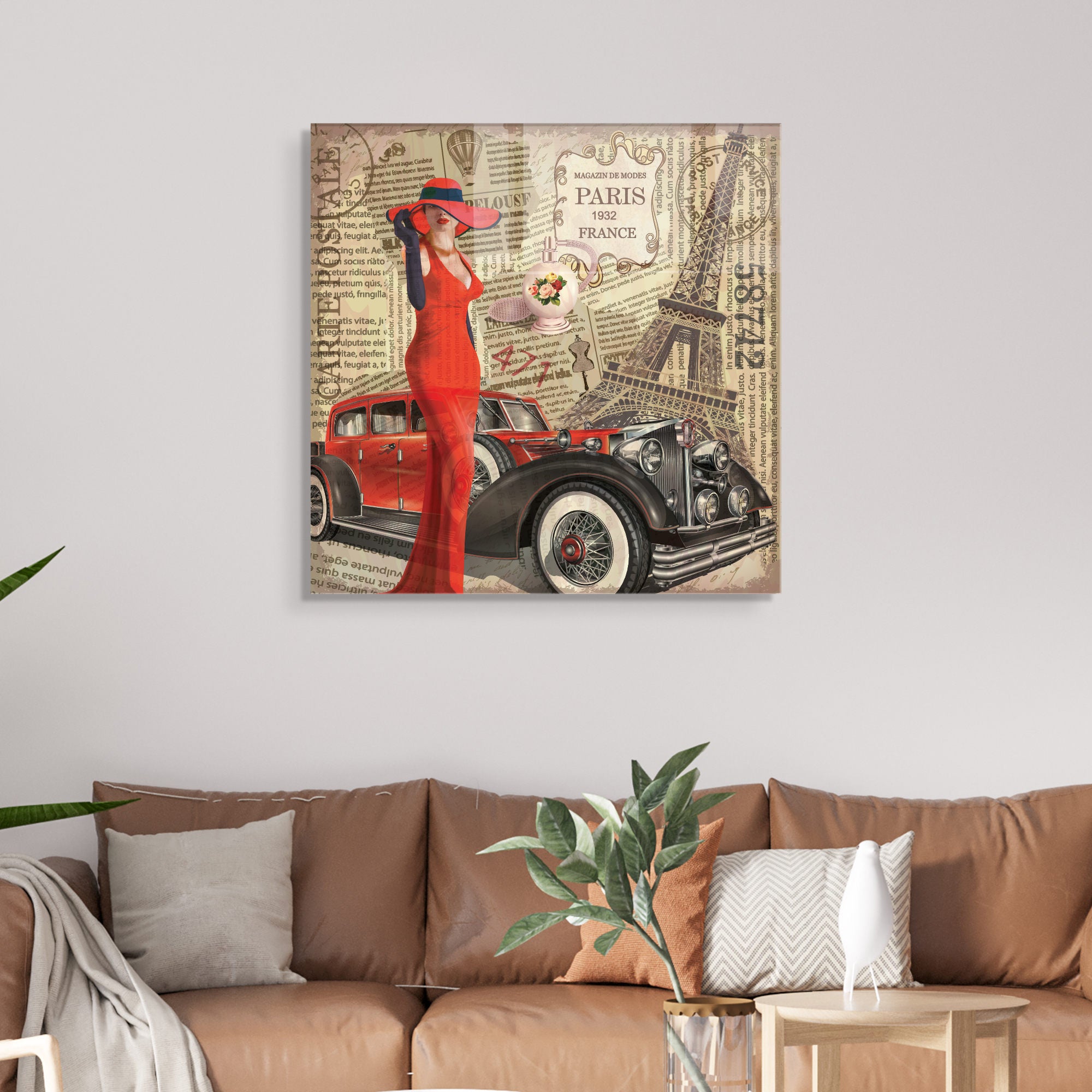 Quadro Decorativo em Vidro Temperado Multicolor 60x60cm - Arte Moderna para Transformar o Seu Espaço