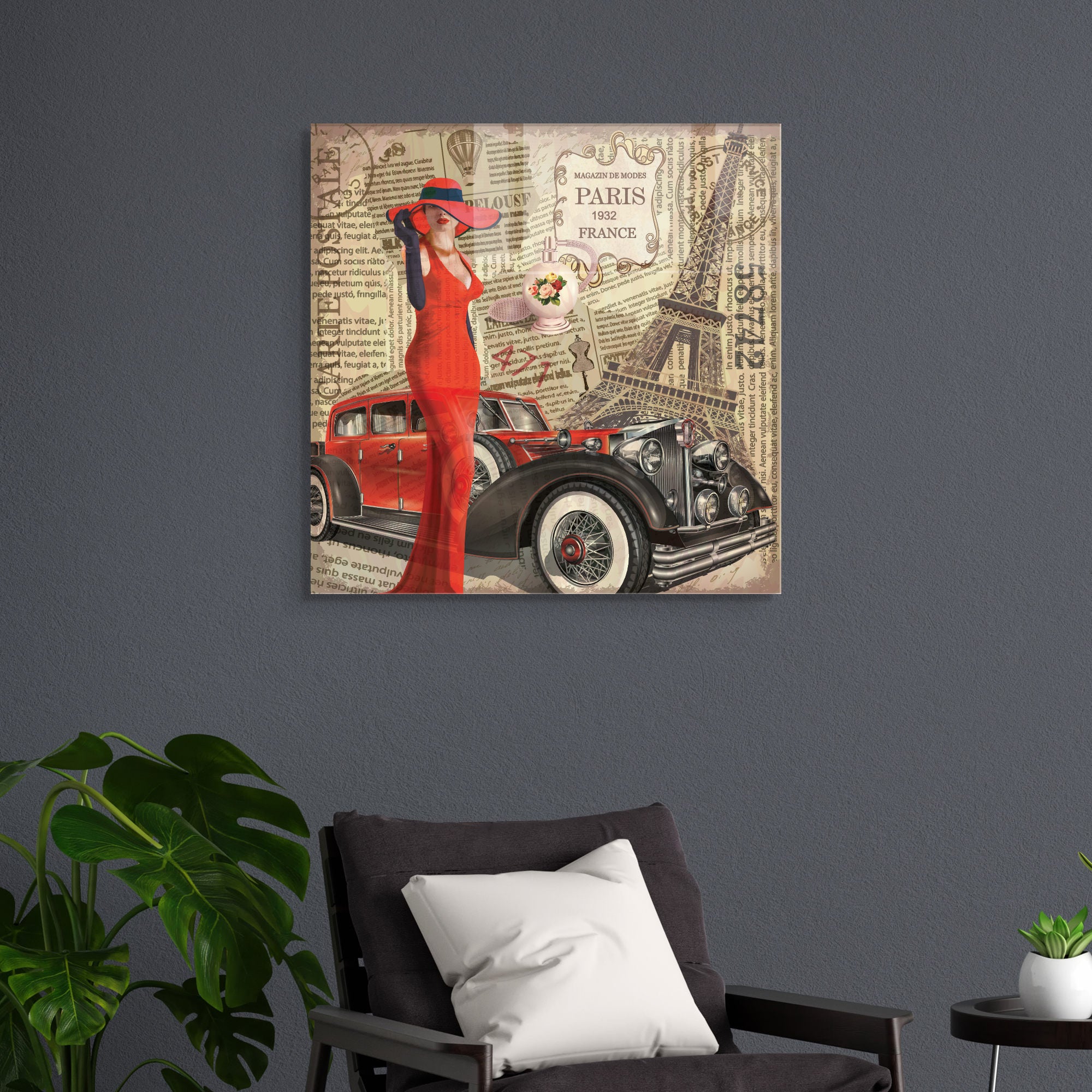 Quadro Decorativo em Vidro Temperado Multicolor 60x60cm - Arte Moderna para Transformar o Seu Espaço