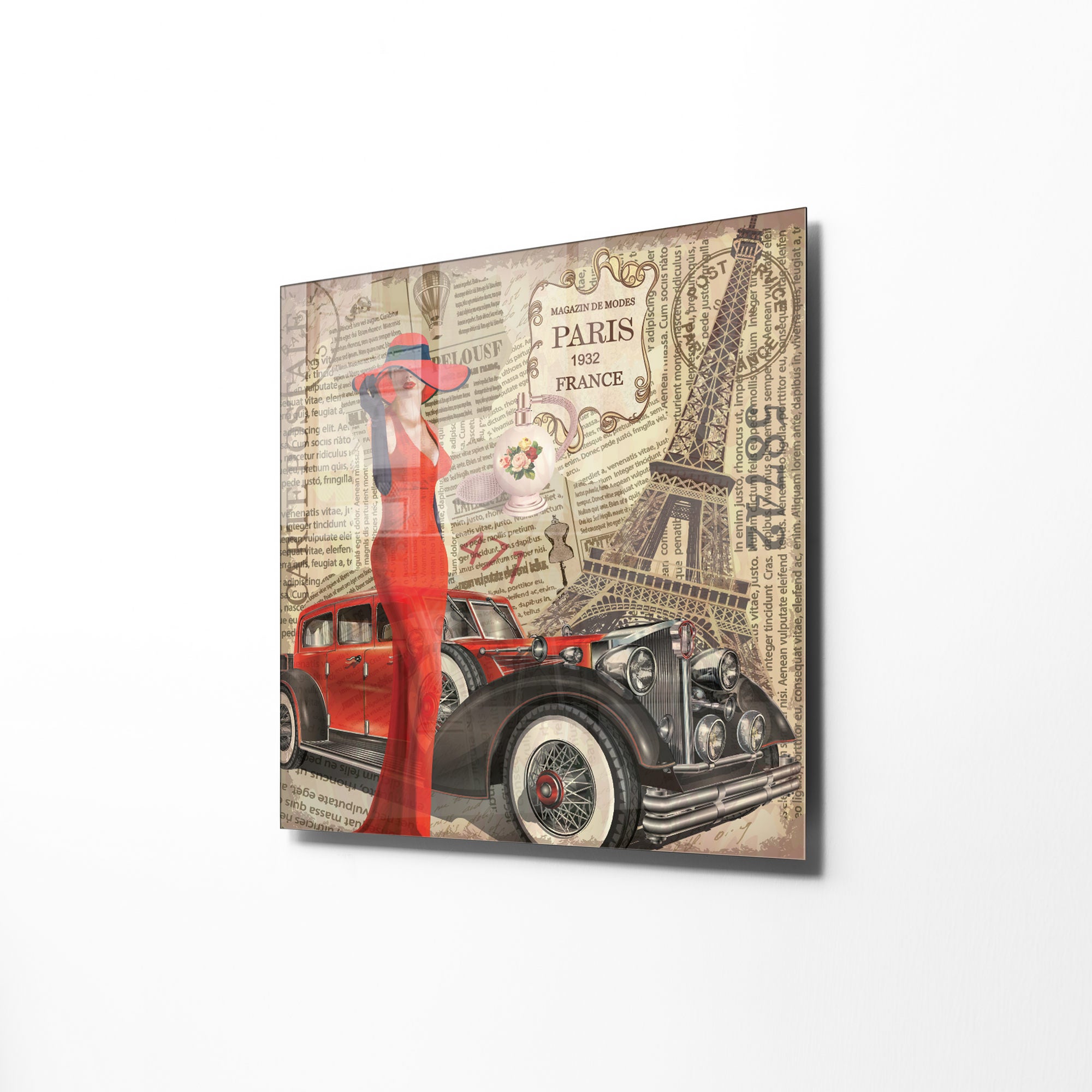 Quadro Decorativo em Vidro Temperado Multicolor 60x60cm - Arte Moderna para Transformar o Seu Espaço