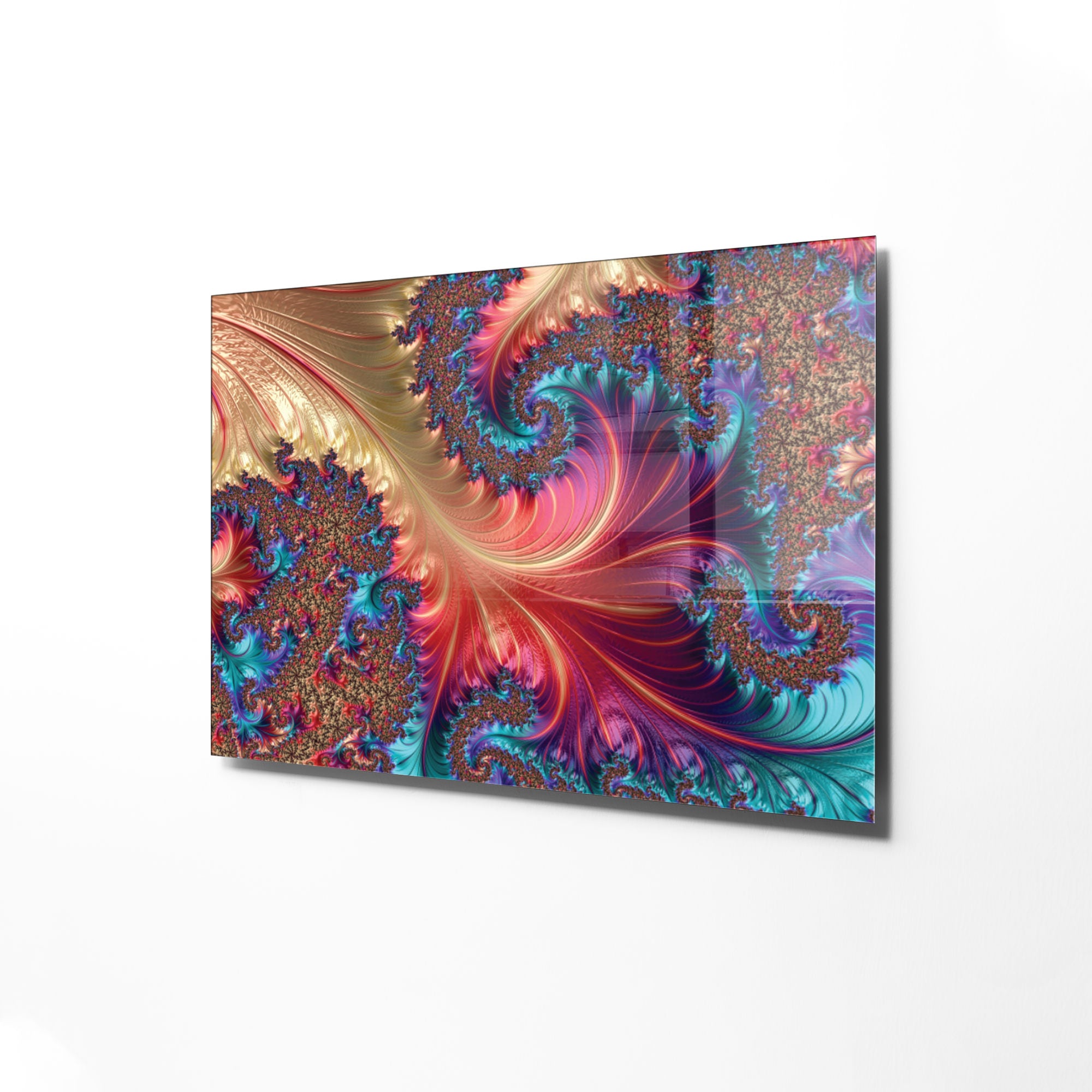 Quadro Decorativo em Vidro Temperado Multicolor 70x100cm - Arte Moderna para Transformar o Seu Espaço