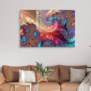 Quadro Decorativo em Vidro Temperado Multicolor 30x45cm - Arte Moderna para Decoração de Interiores