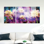 Conjunto de 3 Quadros Decorativos em Vidro Temperado Multicolor - 30x45cm - Arte Moderna para Decoração de Interiores