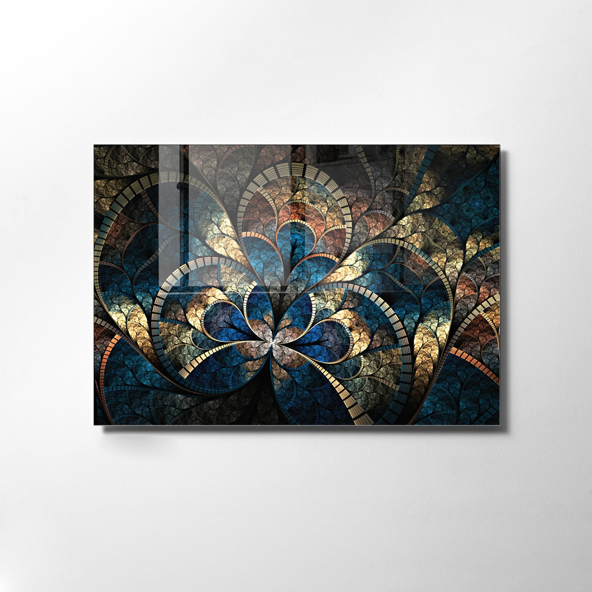 Quadro Decorativo em Vidro Temperado Multicolor 45x65cm - Arte Moderna para Transformar o Seu Espaço